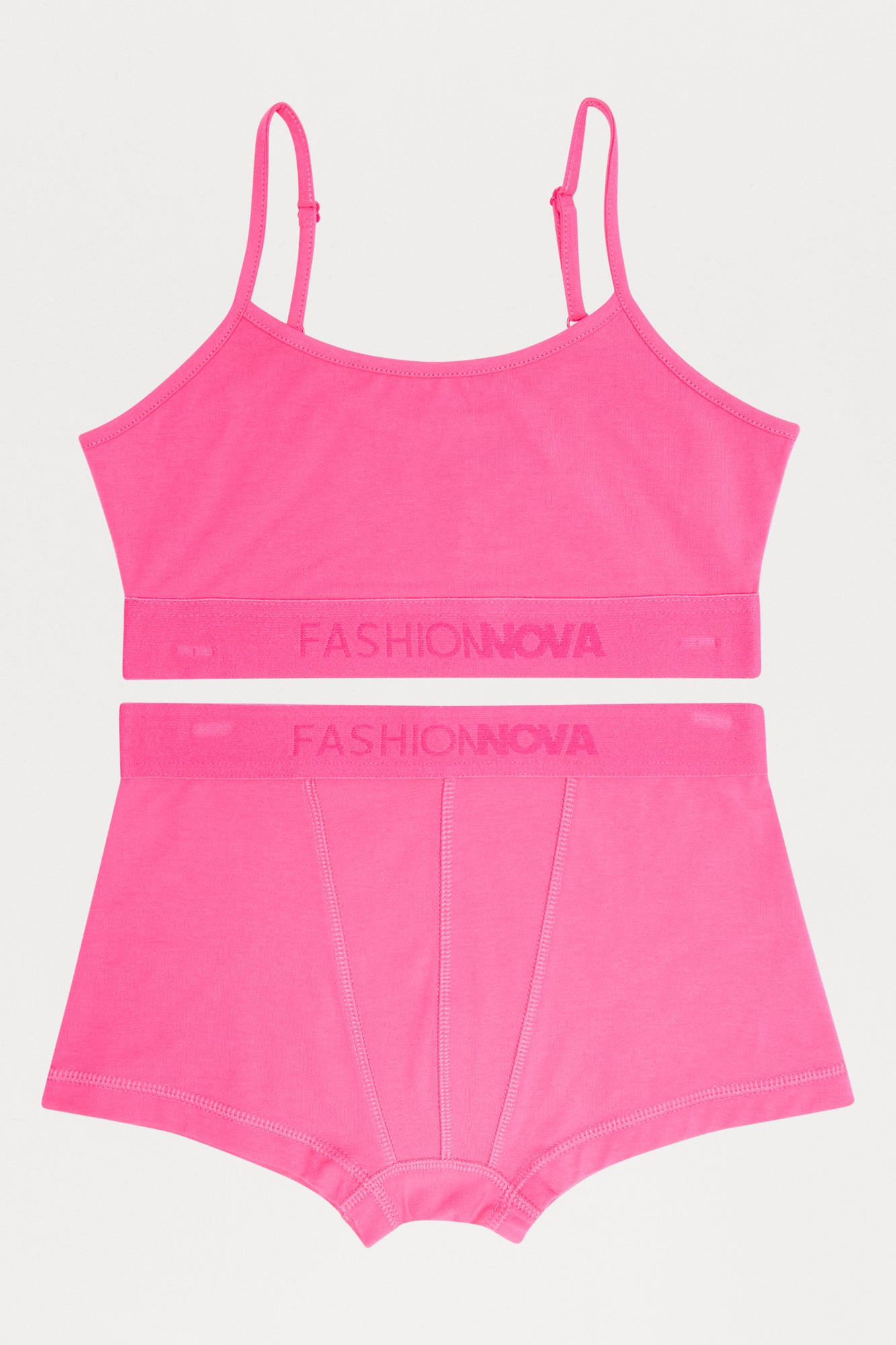 Mini FN Mood Cami And Boxer Set - Hot Pink