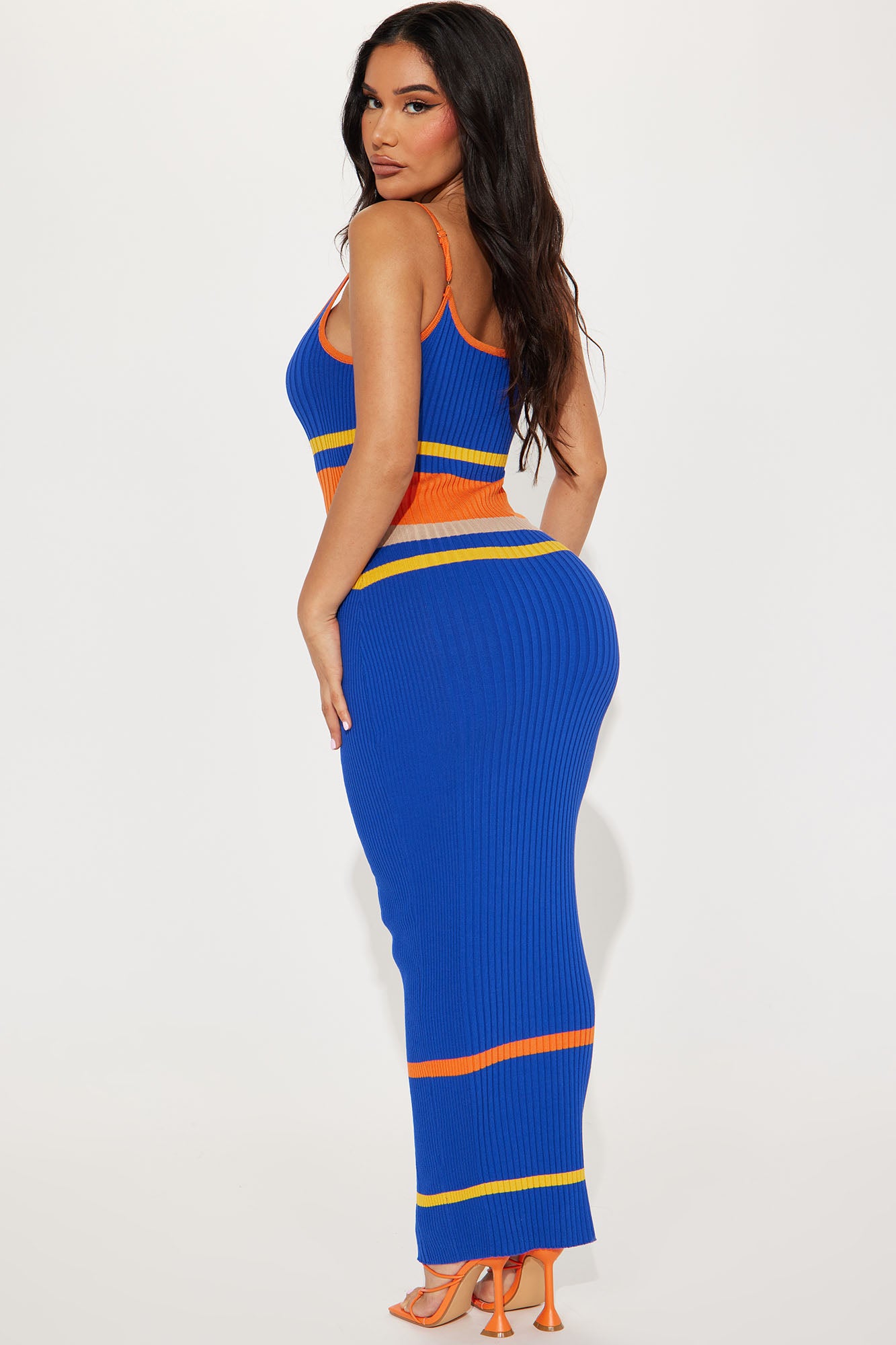 Affectious Rush Maxi Dress - Blue/combo