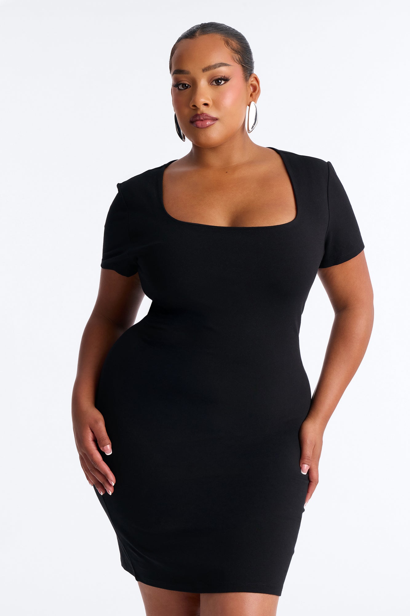 Marlee Double Lined Mini Dress - Black