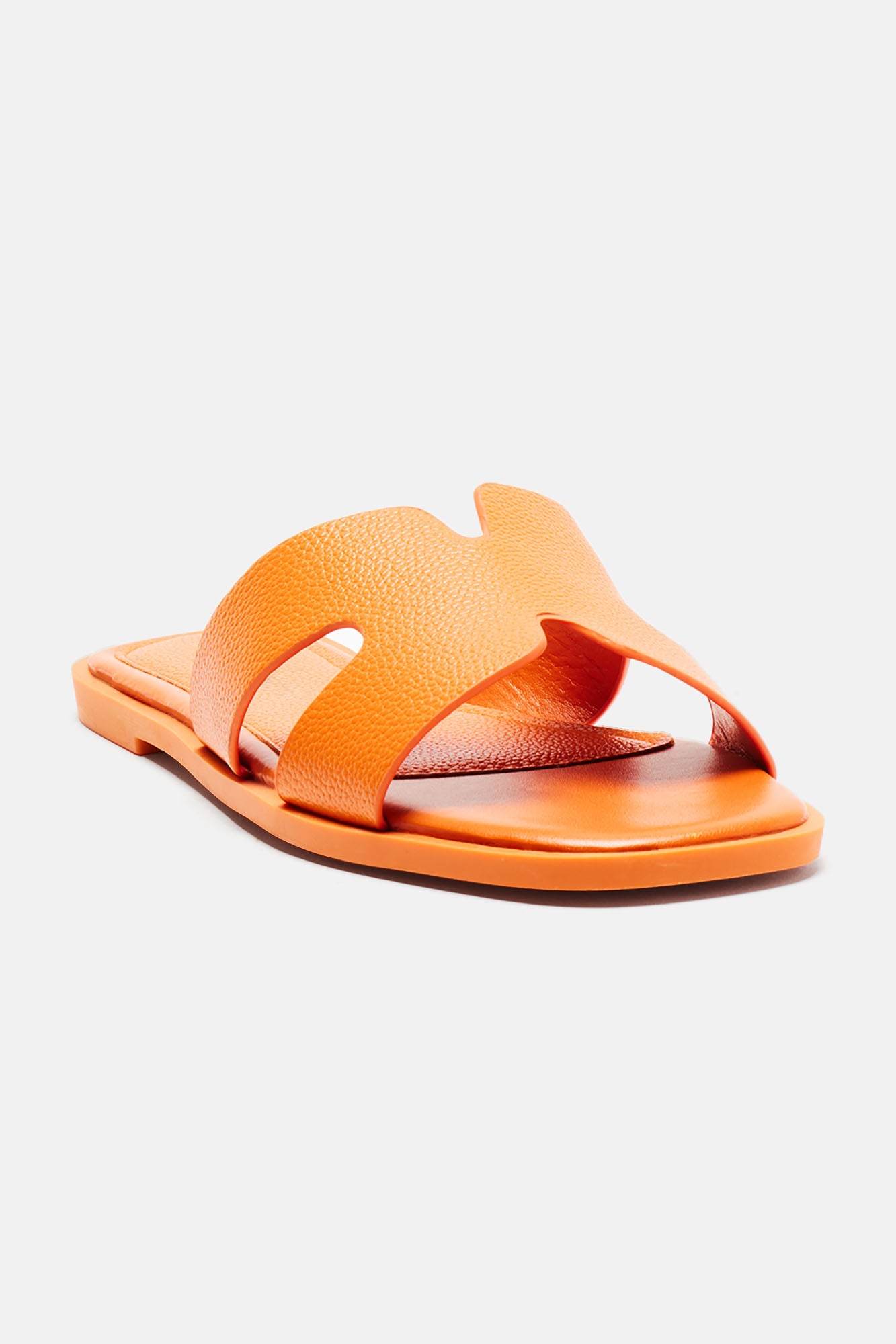 Cutting Ties Flat Sandals - Orange