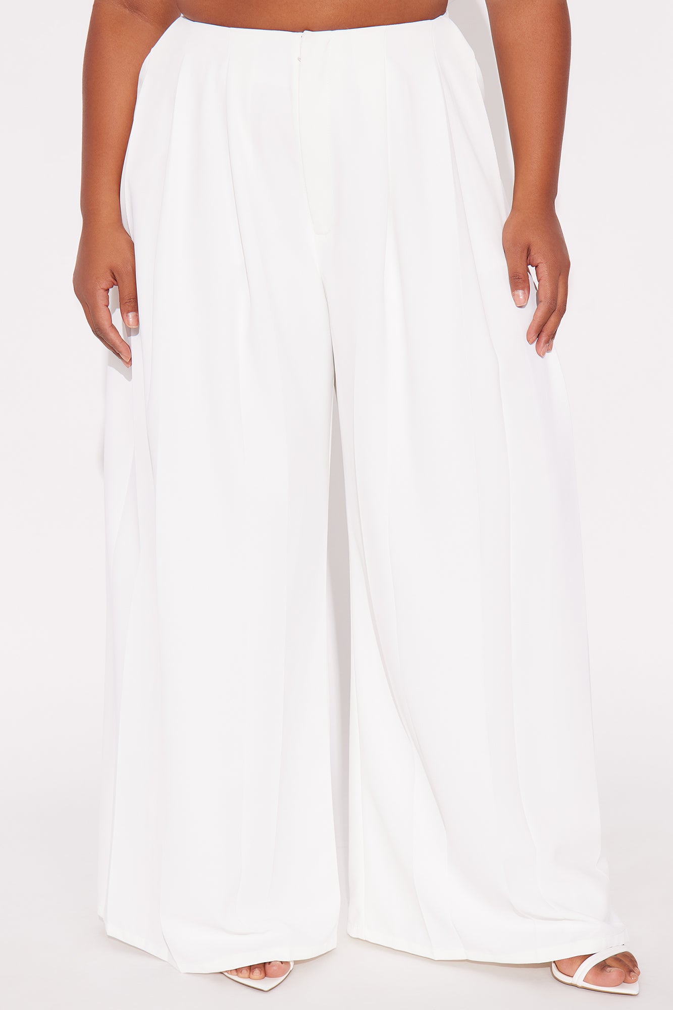 Blaire Wide Leg Trouser - White