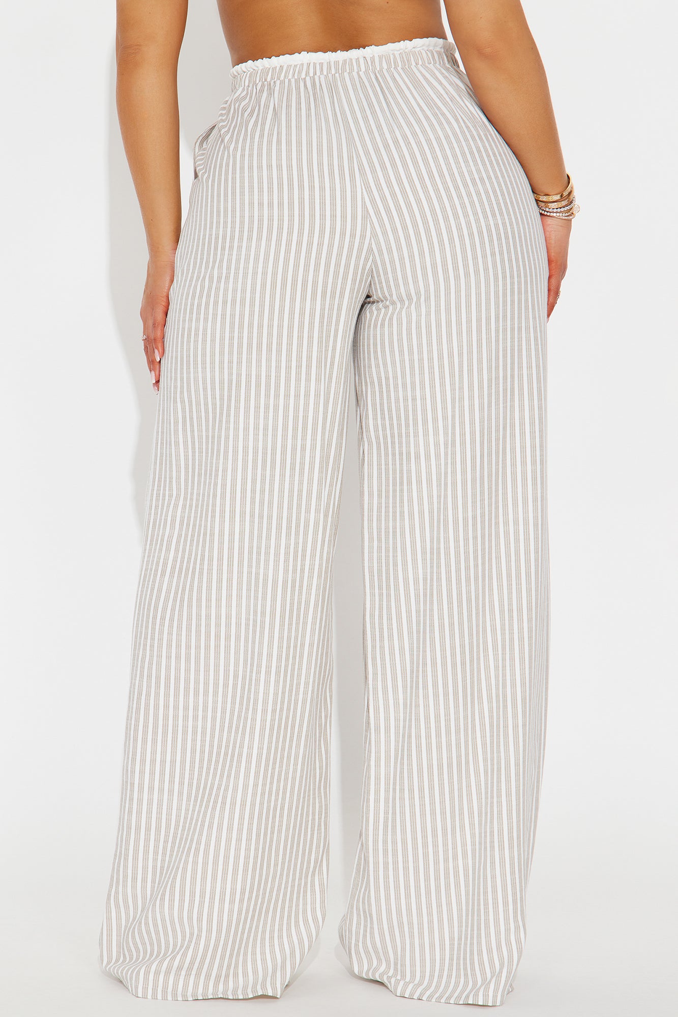 Hayden Double Waistband Pant - Stone