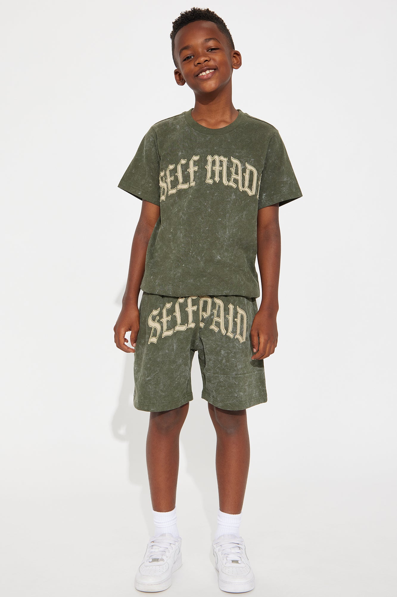 Mini Self Paid Sweatshorts - Olive