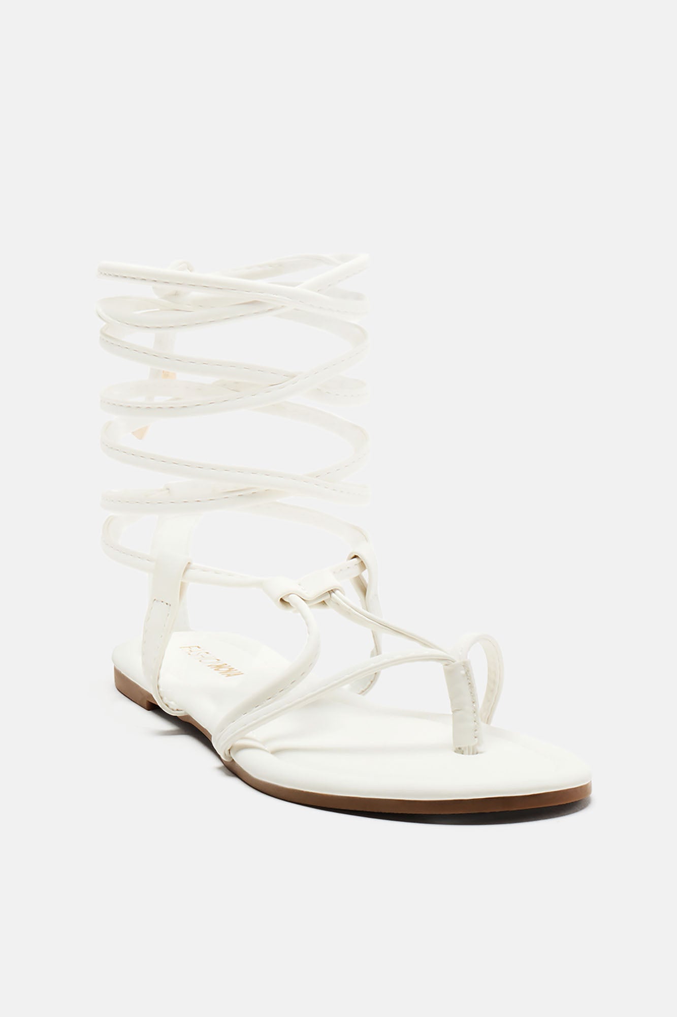 Coastline Wrap Sandals - White