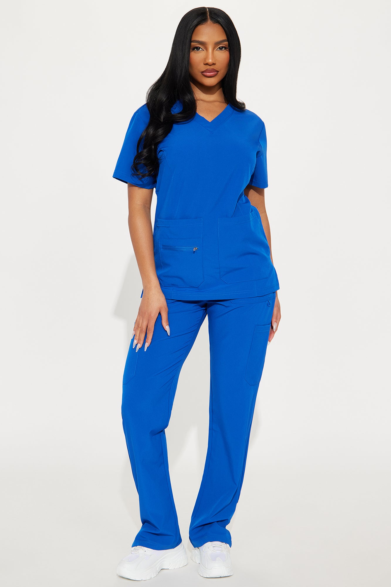 Essential 4 Way Stretch Scrub Uniform Set - Royal