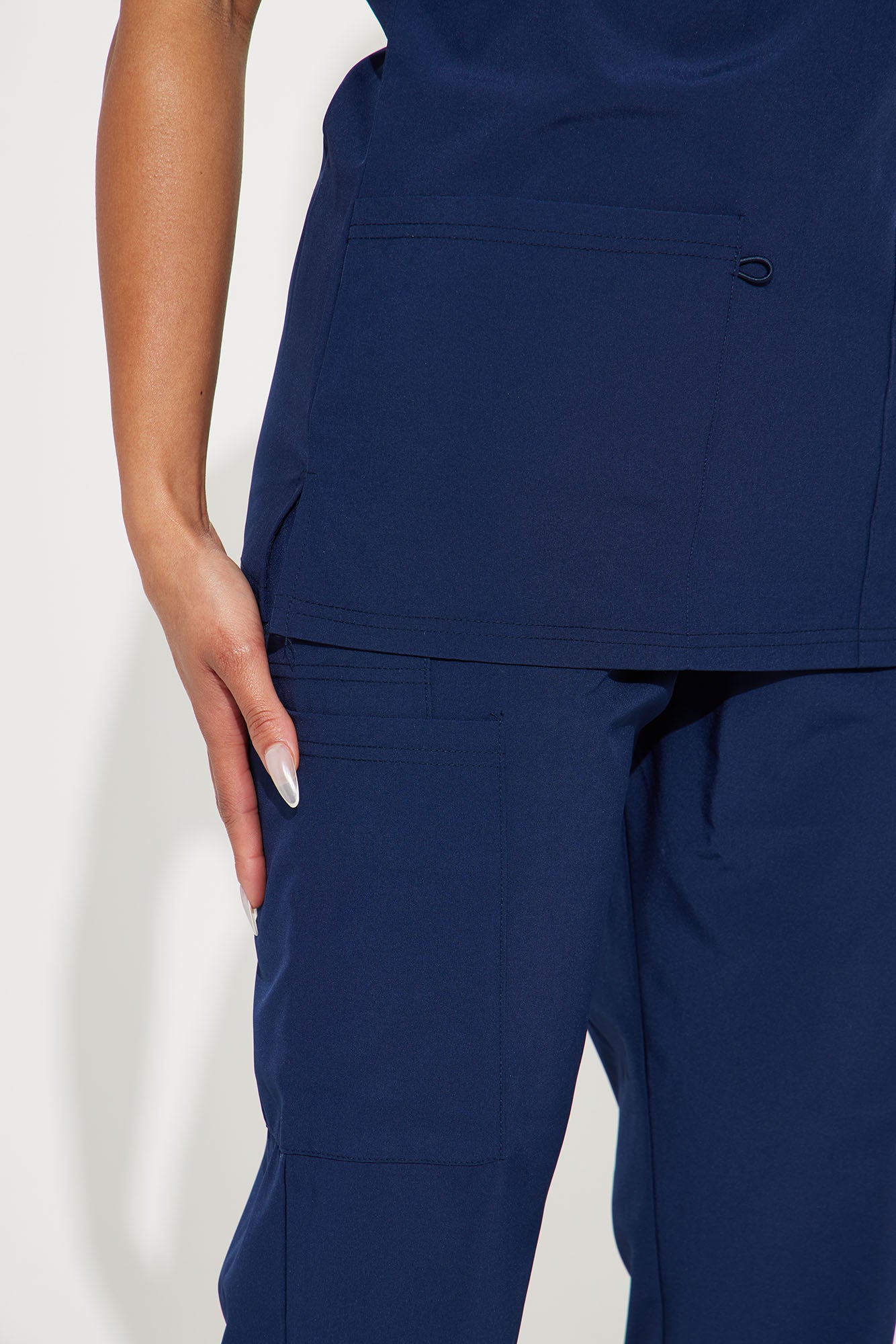 On Call Jogger Stretch Uniform Scrub Set - Navy