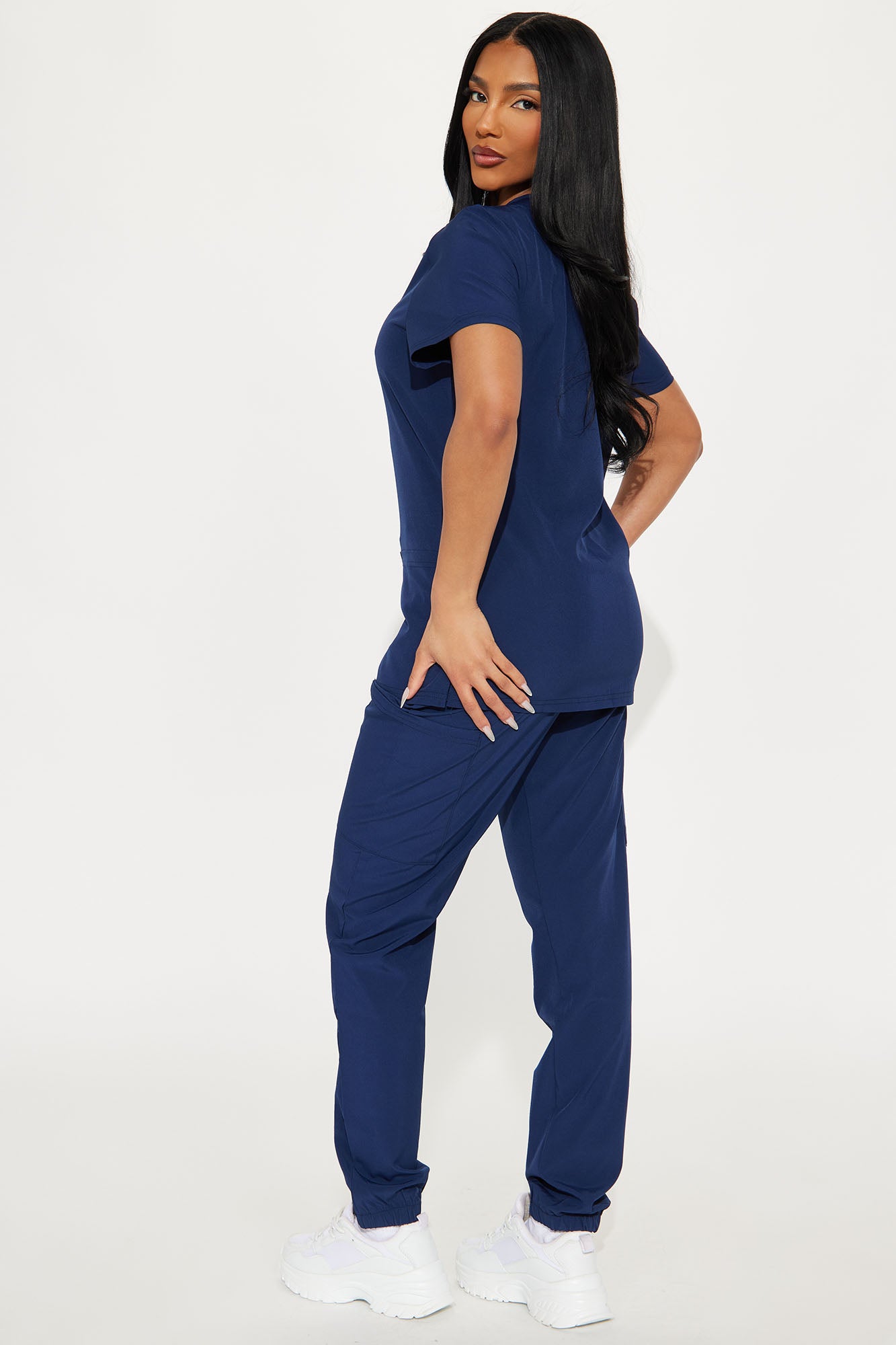On Call Jogger Stretch Uniform Scrub Set - Navy