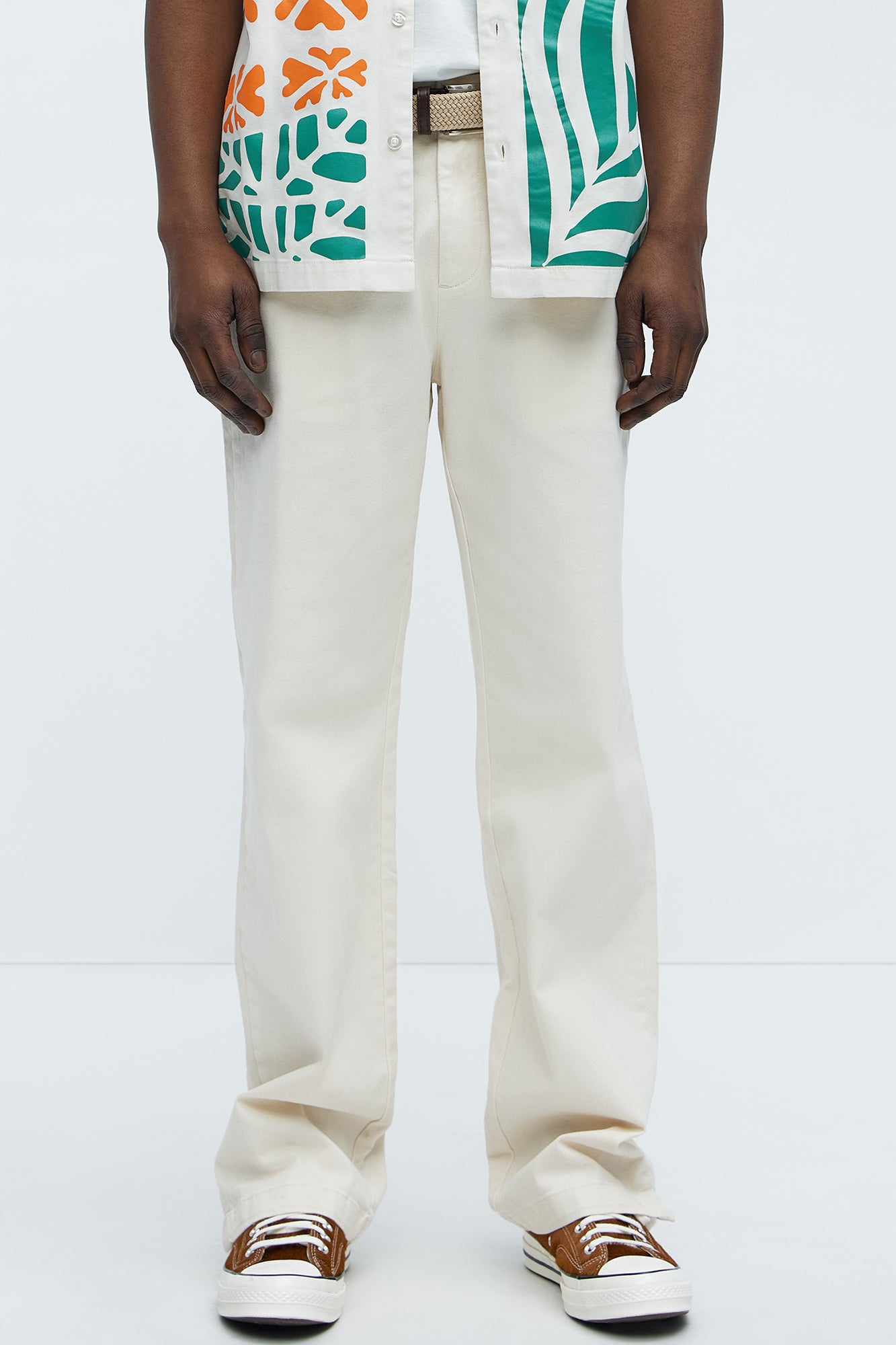 Mac Chino Straight Pants - Cream
