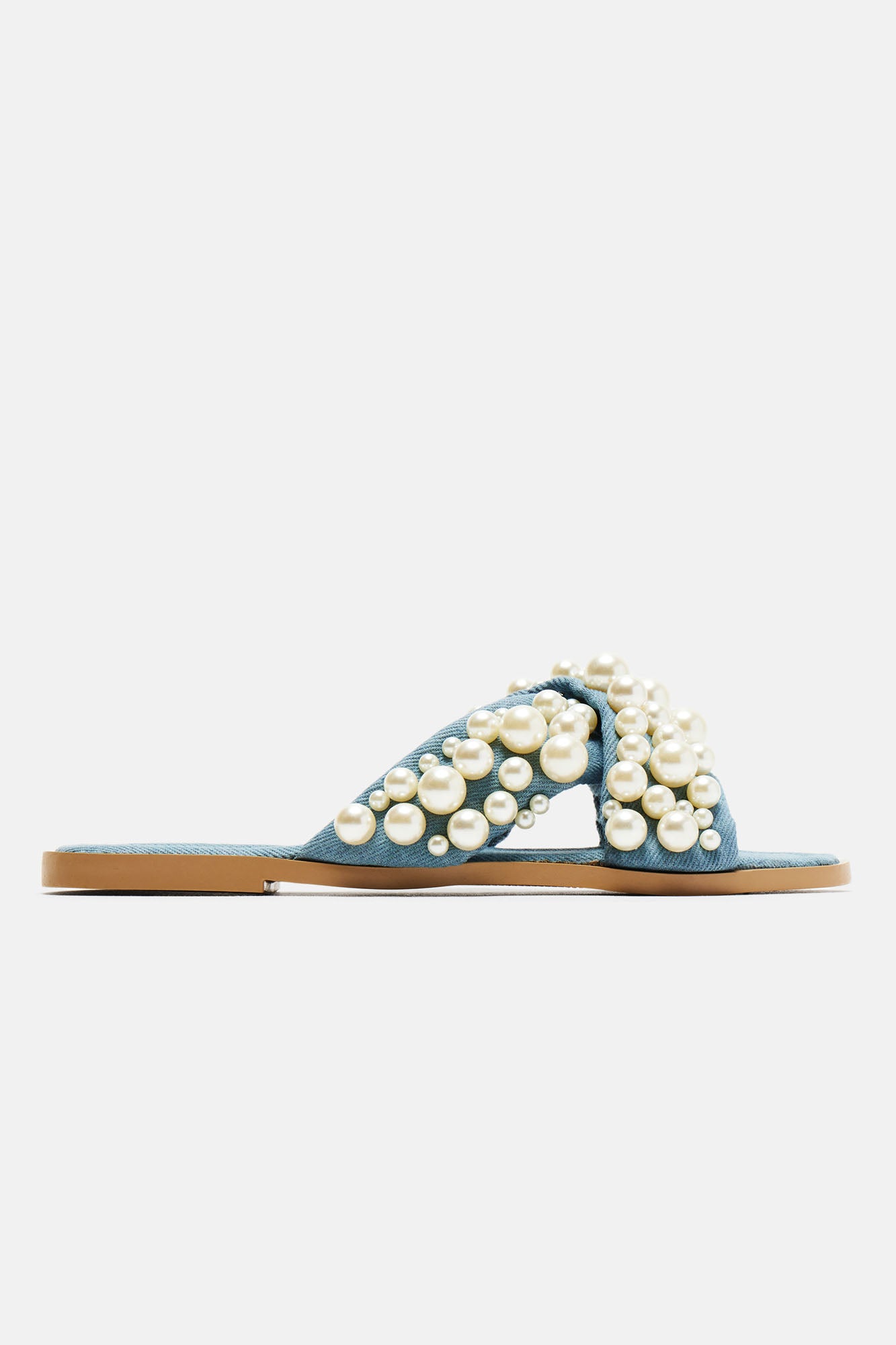 Knowing The Way Flat Sandals - Denim