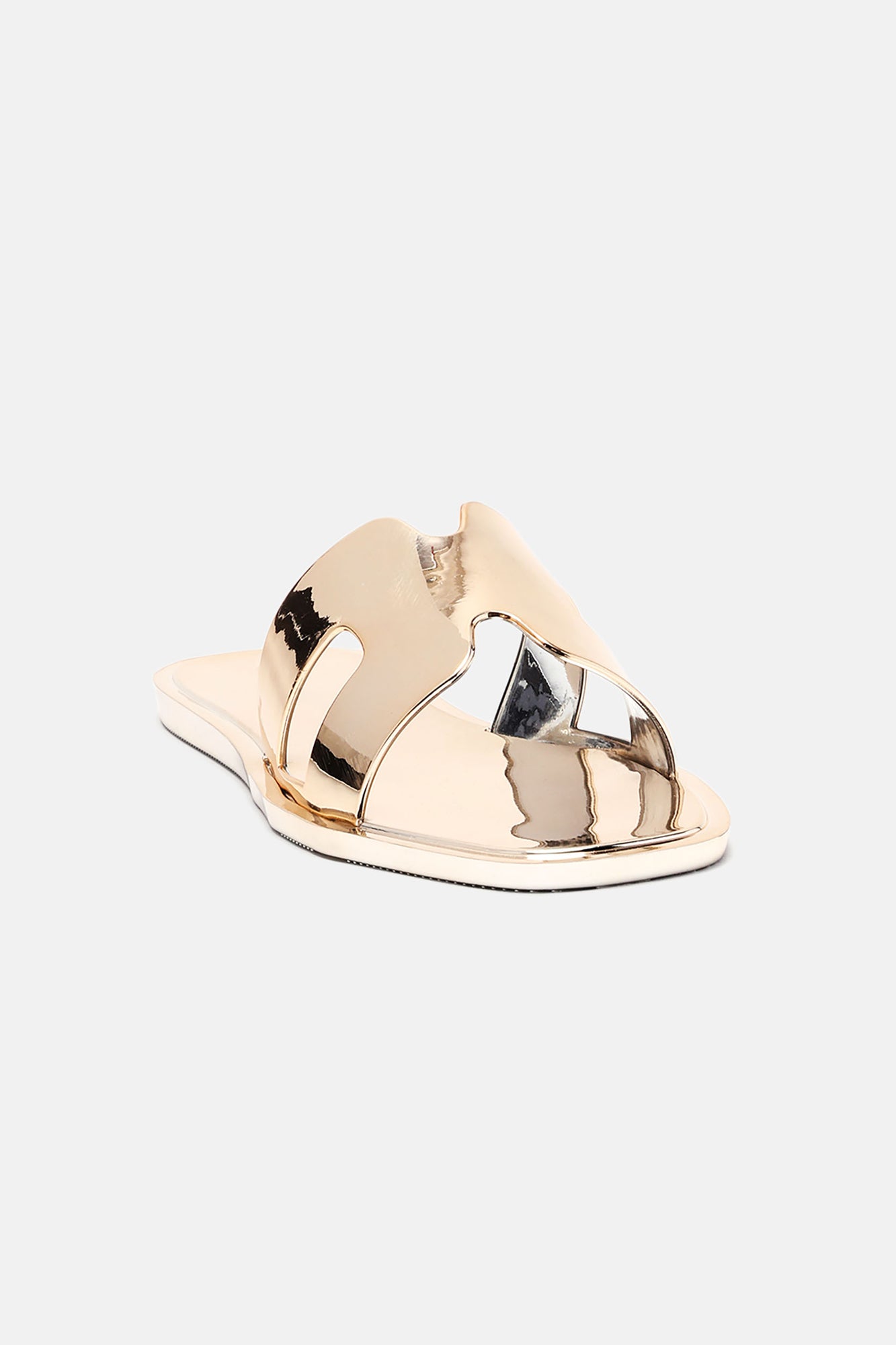 Jackie Flat Sandals - Gold