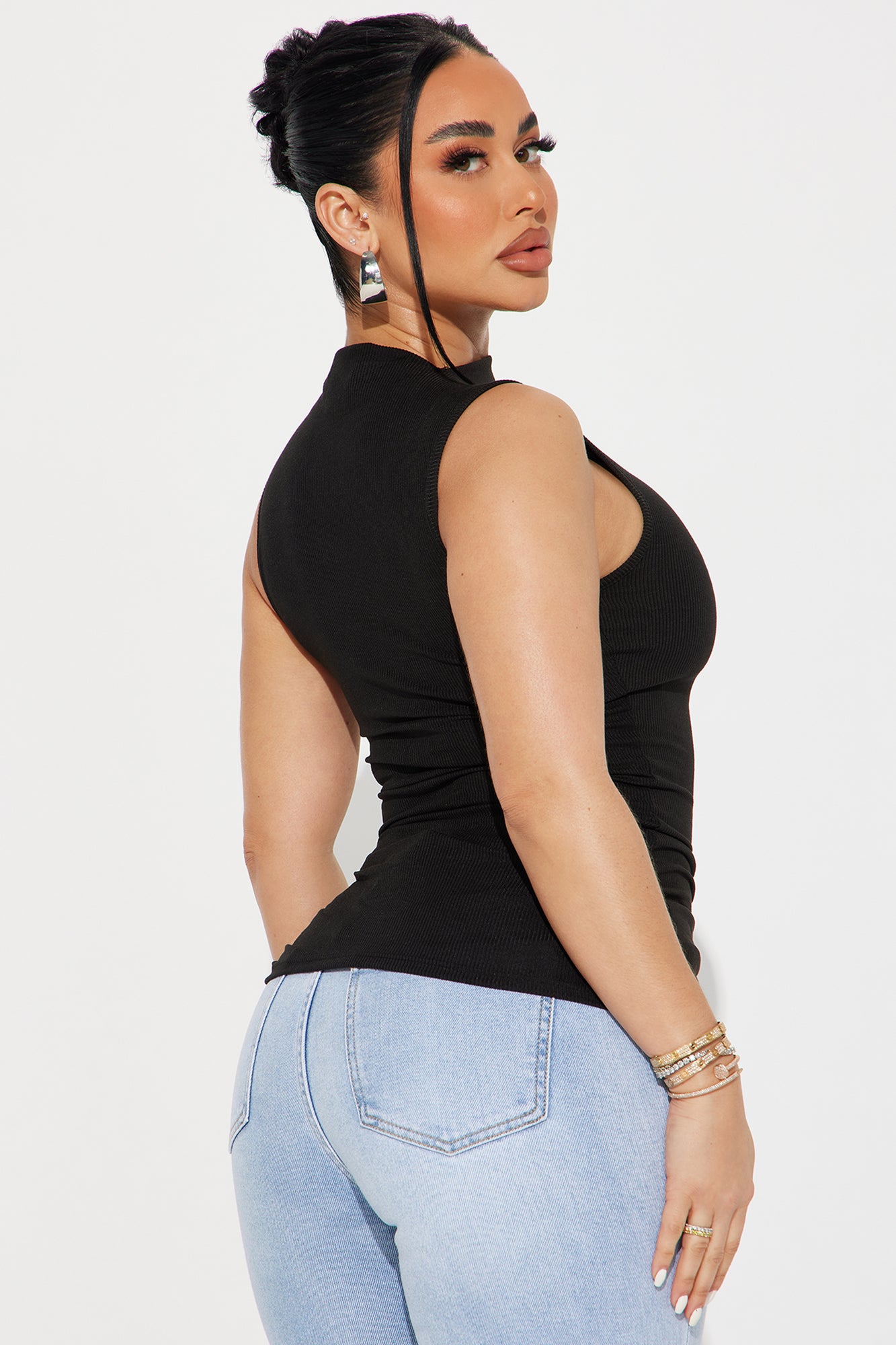 Harmony Sleeveless Top - Black