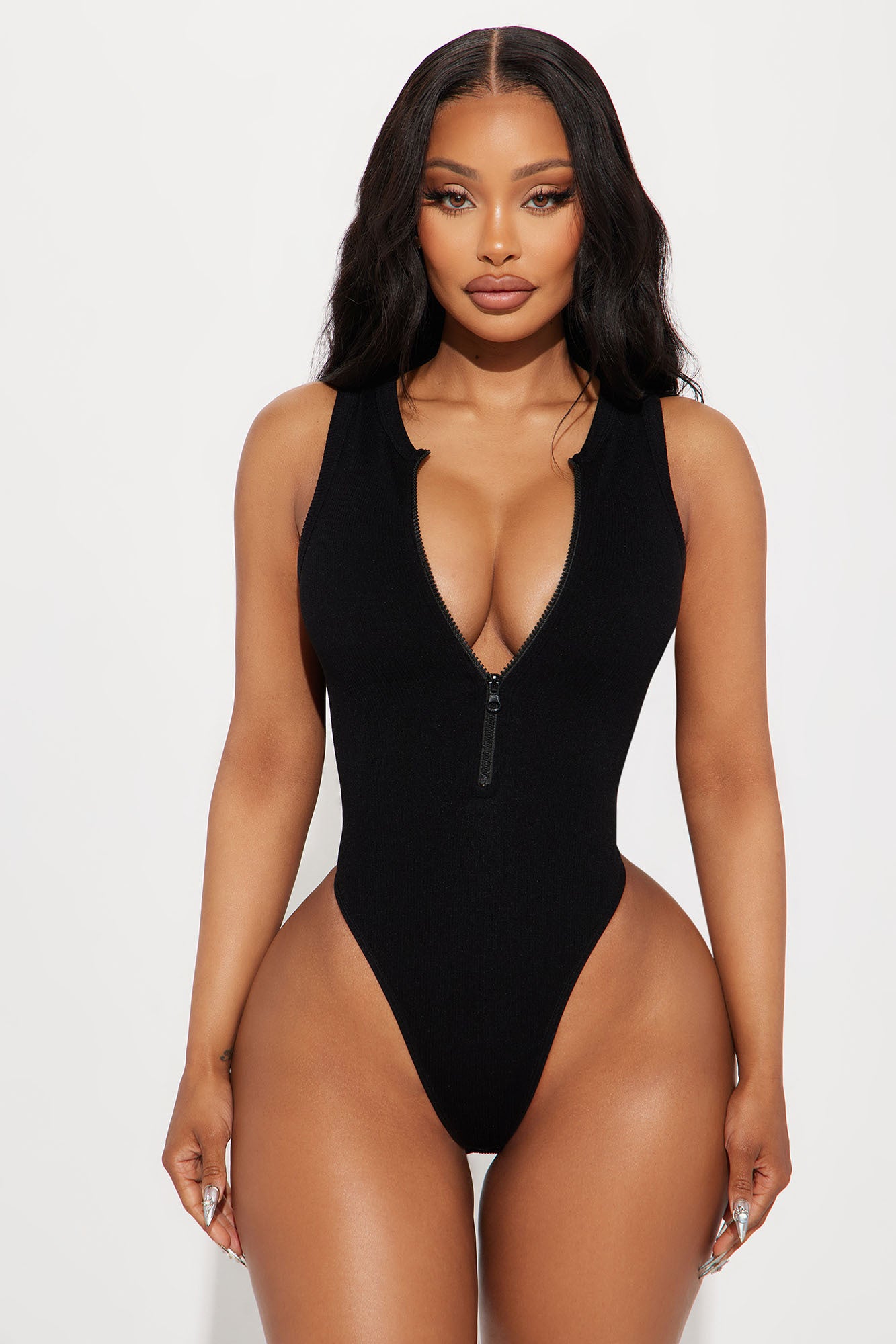 Show And Tell Seamless Bodysuit - Black