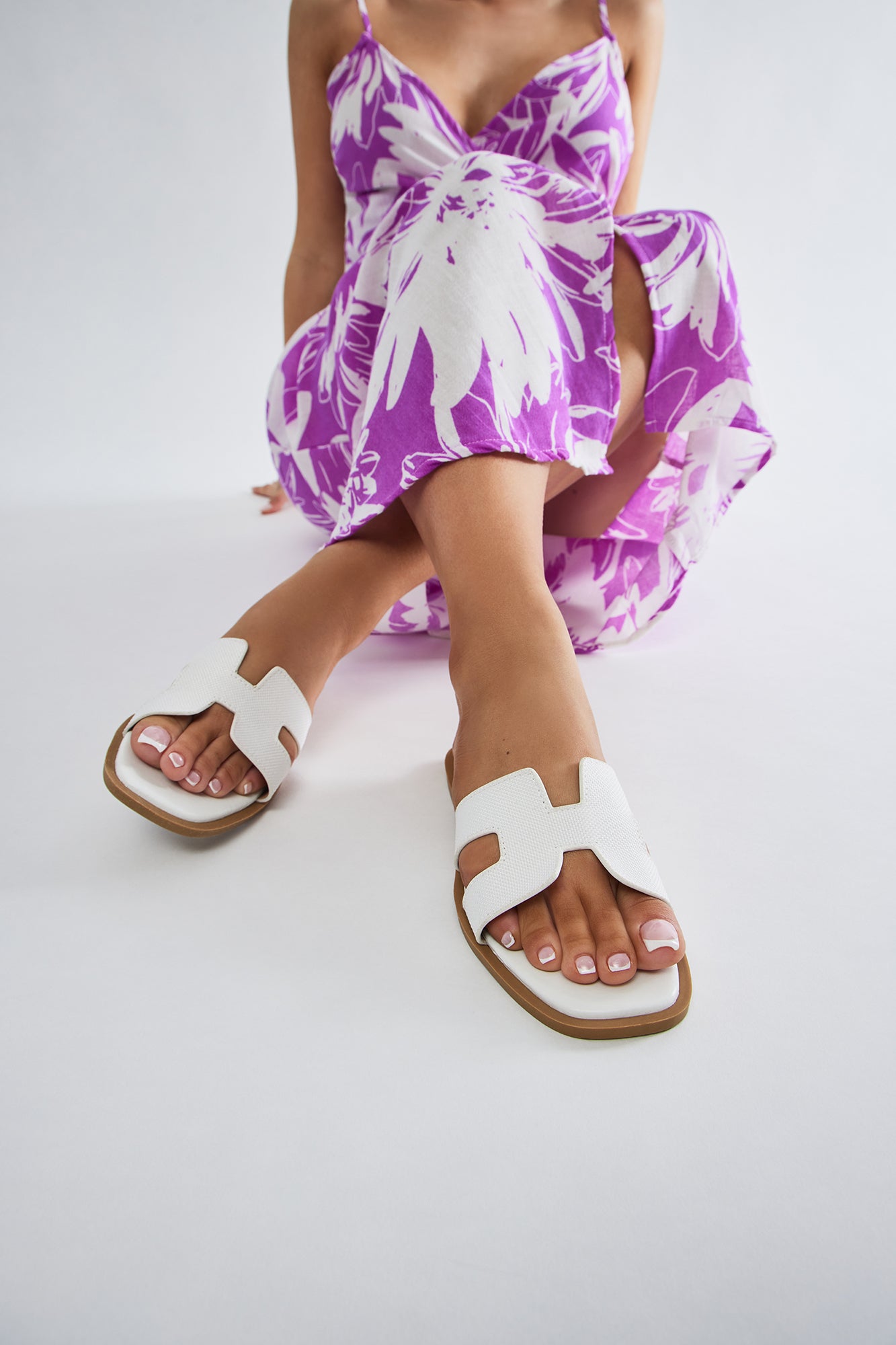 Lillie Sandals - White