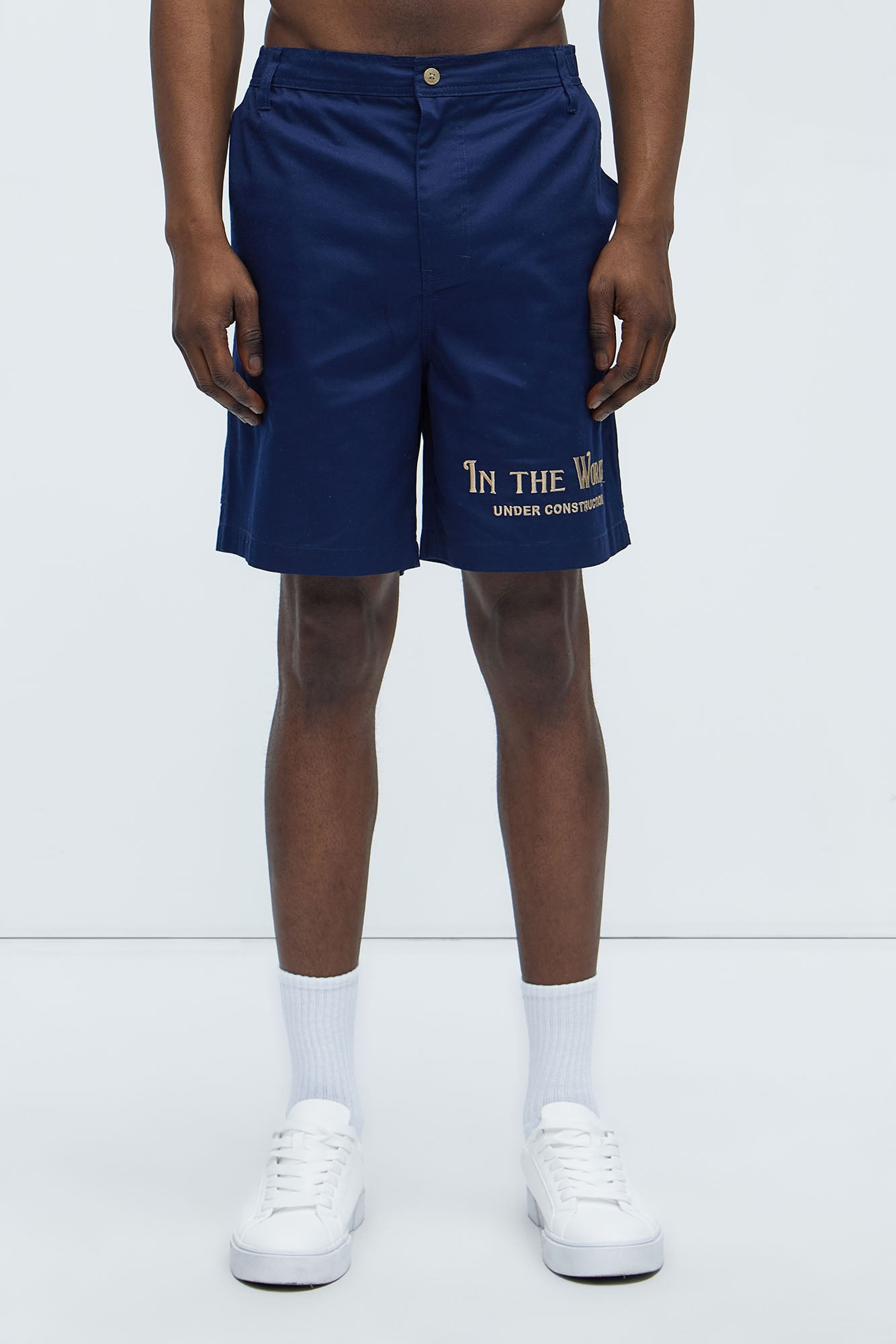 In The Works Relaxed Shorts - Navy