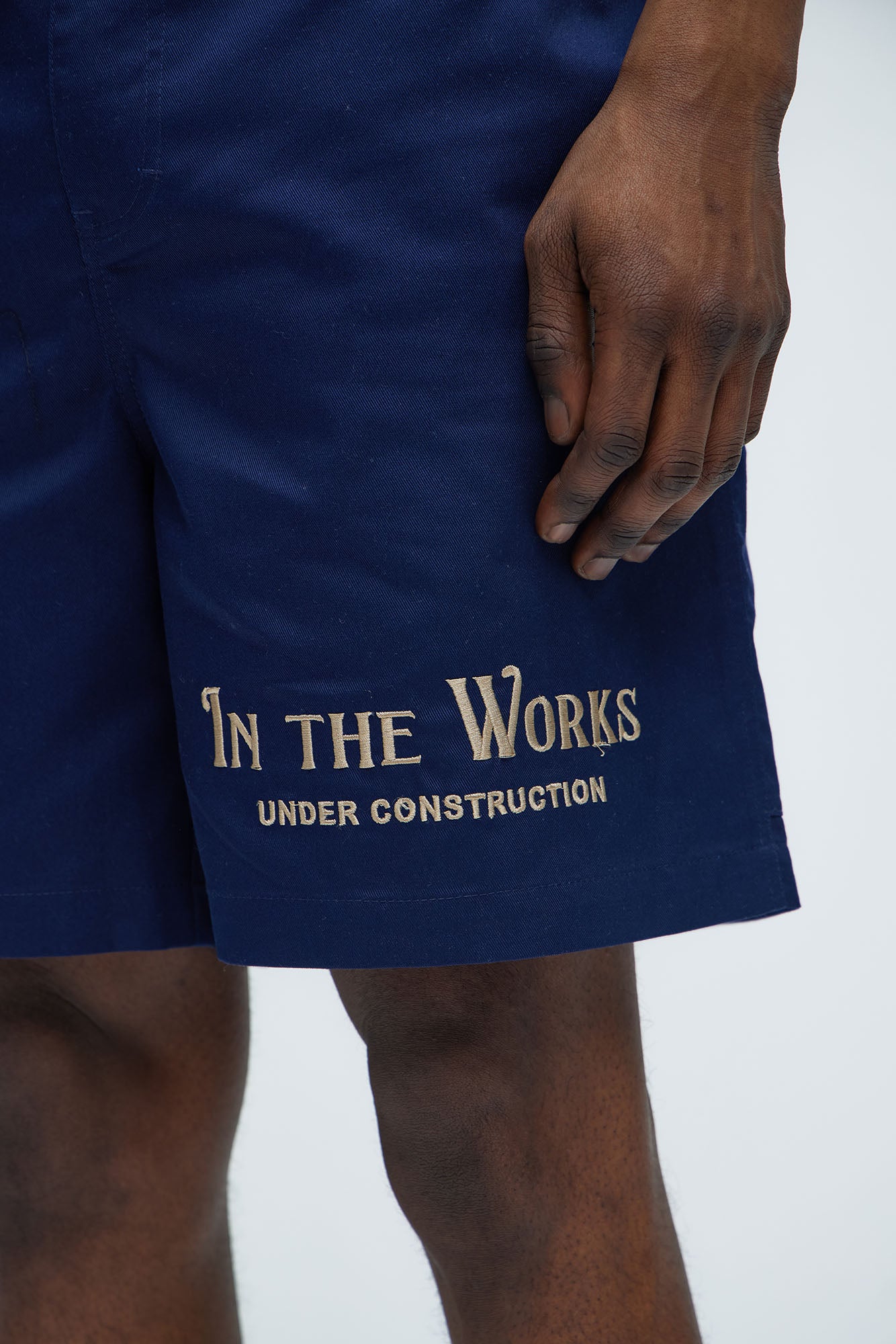 In The Works Relaxed Shorts - Navy
