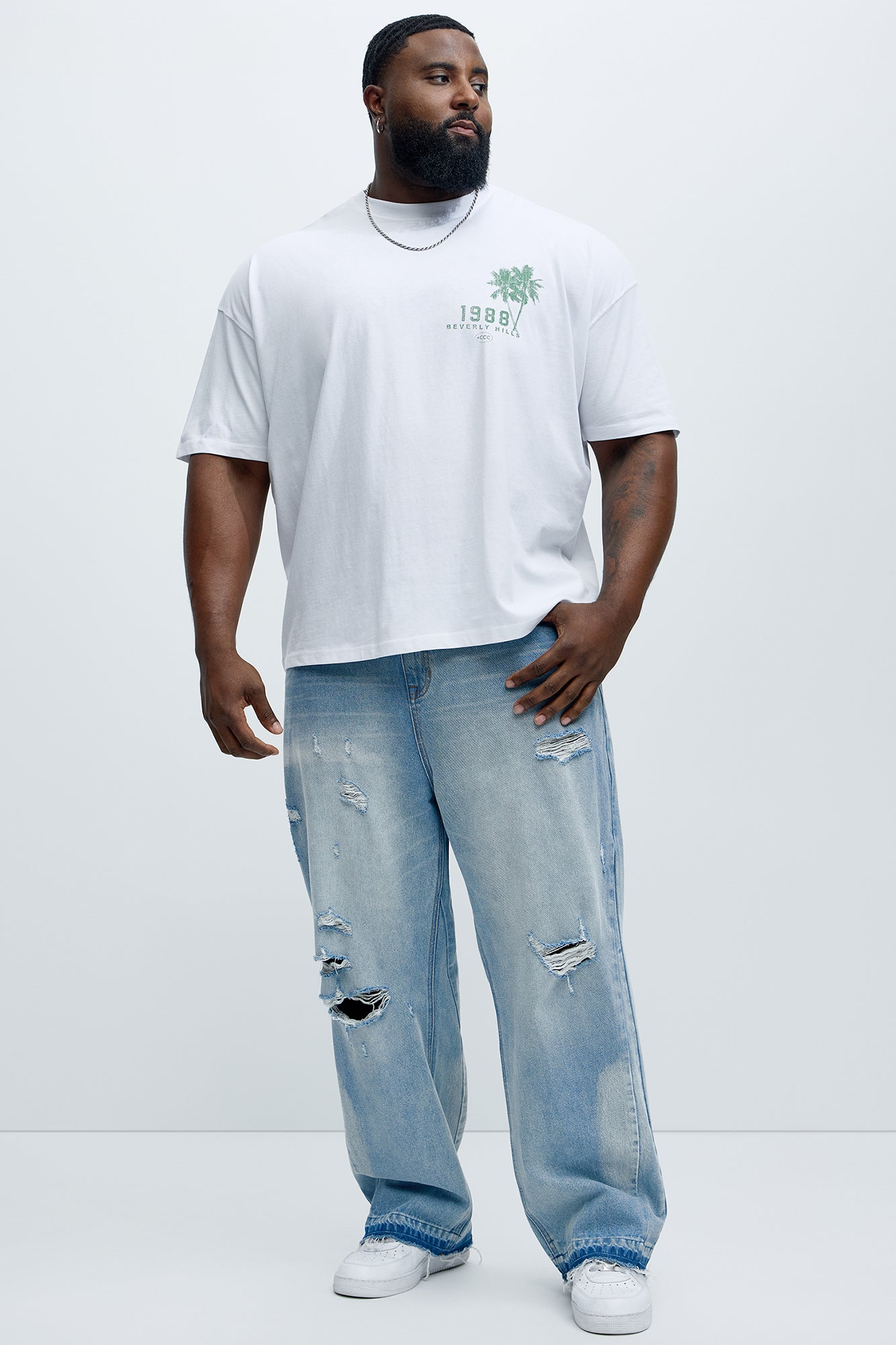 Rodeo Drive 1988 Oversized Short Sleeve Tee - White