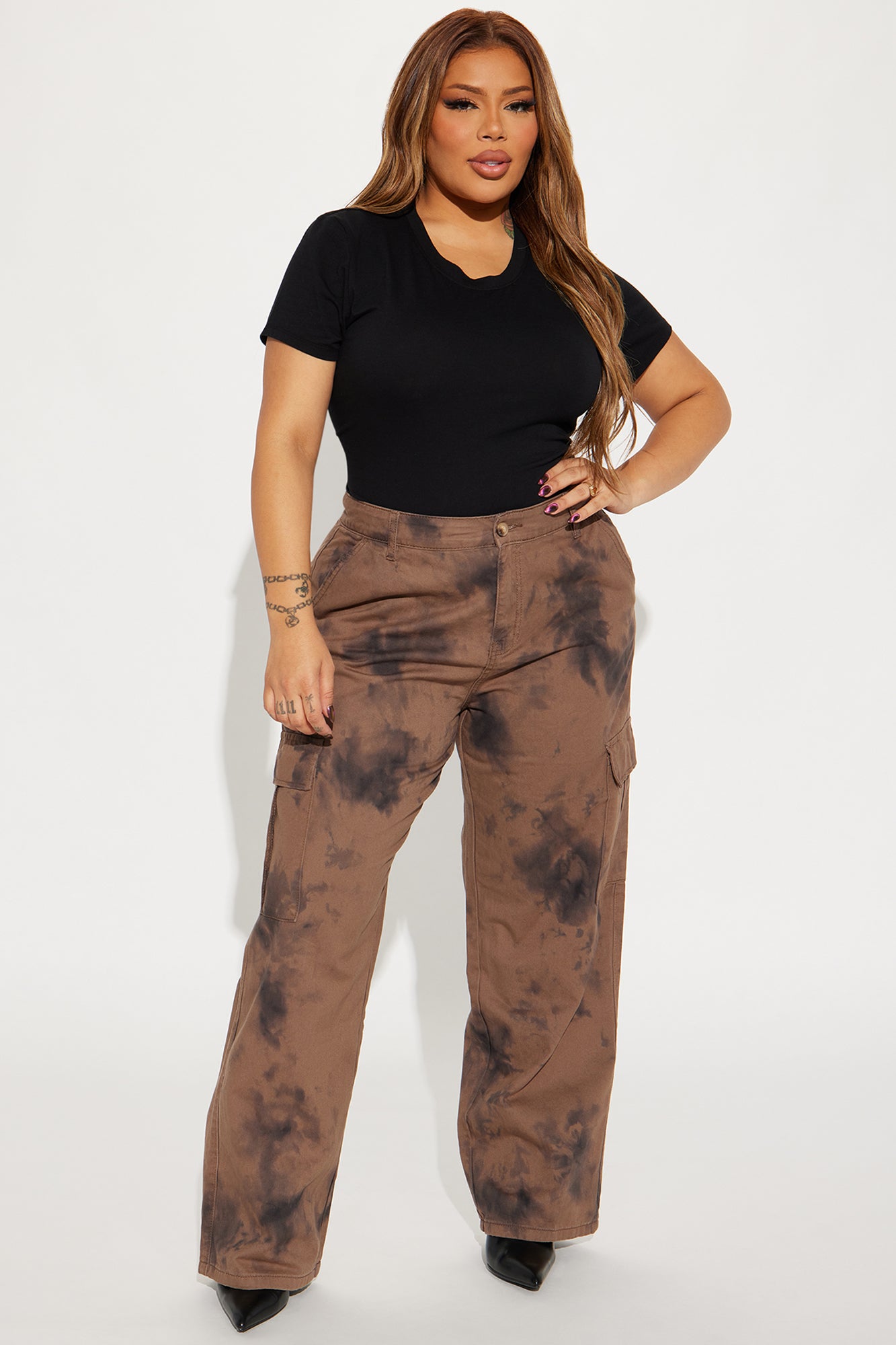 Alyssa Crew Neck Top - Black