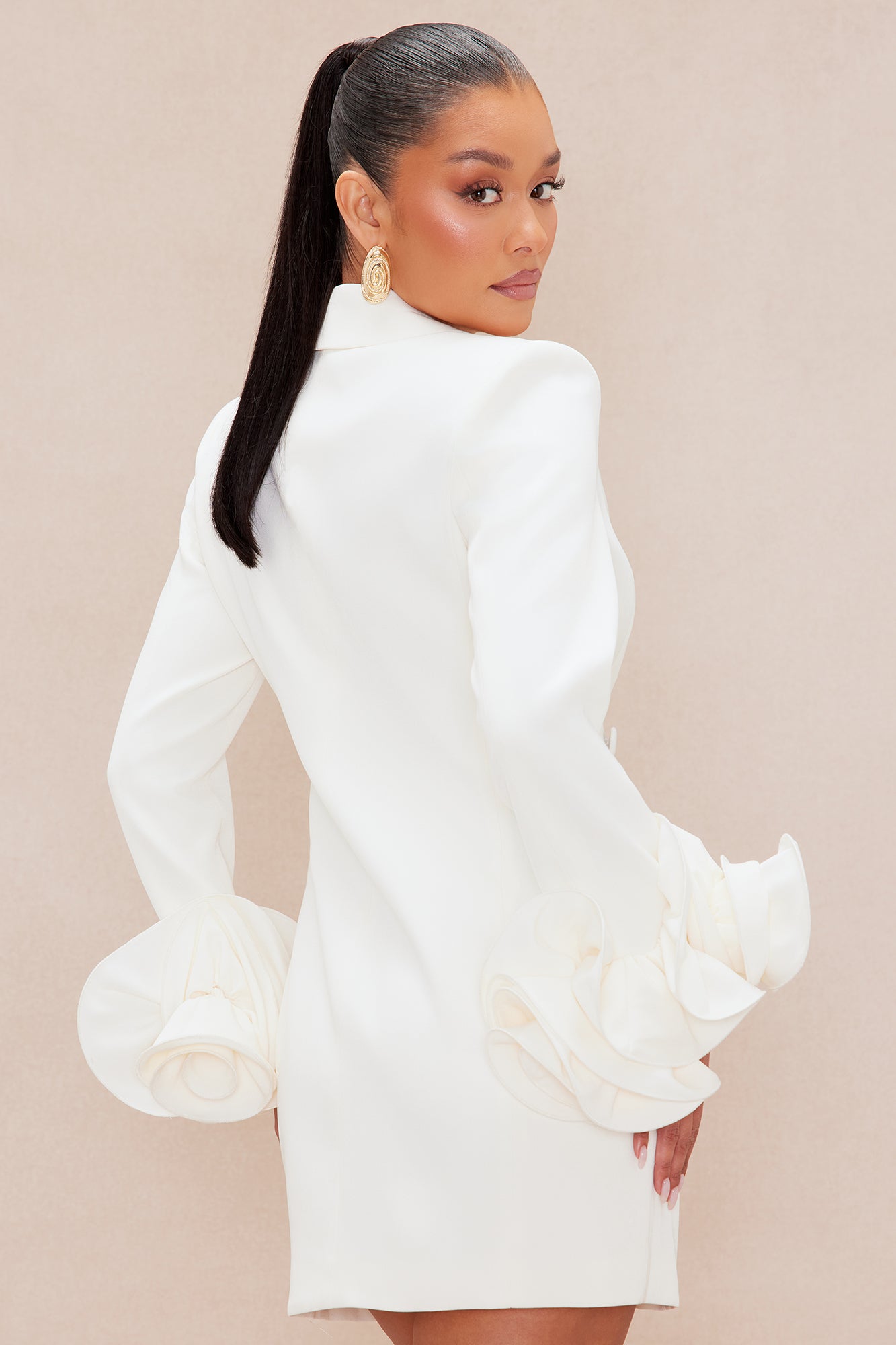 Amora Blazer Mini Dress - Ivory