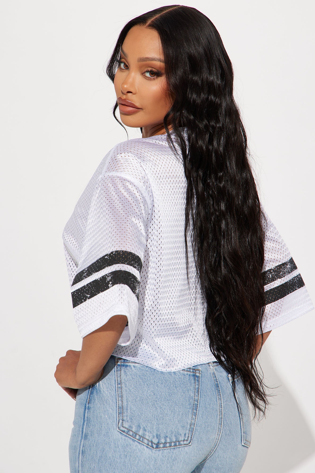 Lucky 85 Lace Jersey Tee - White