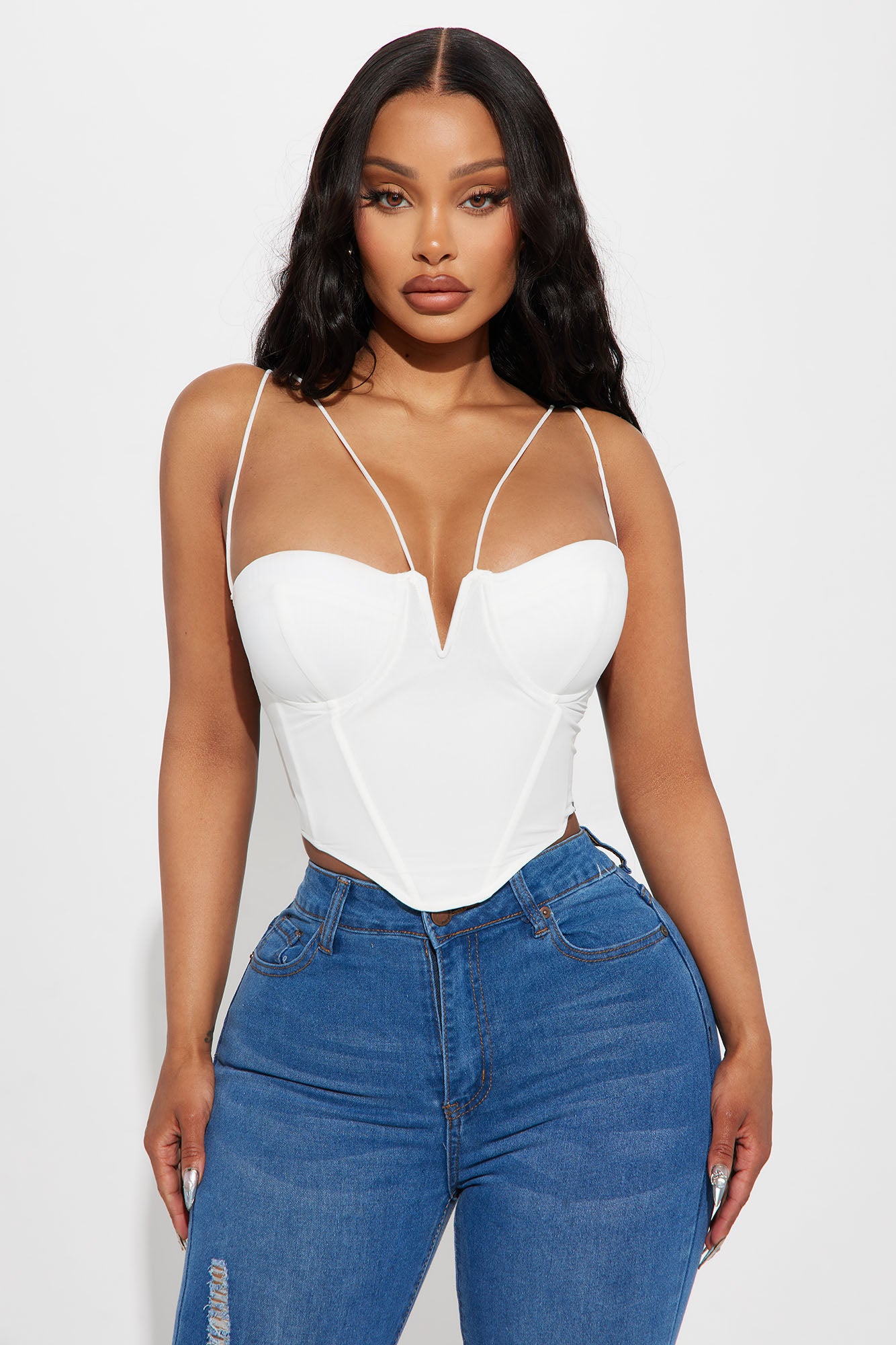 Sara Corset Top - White