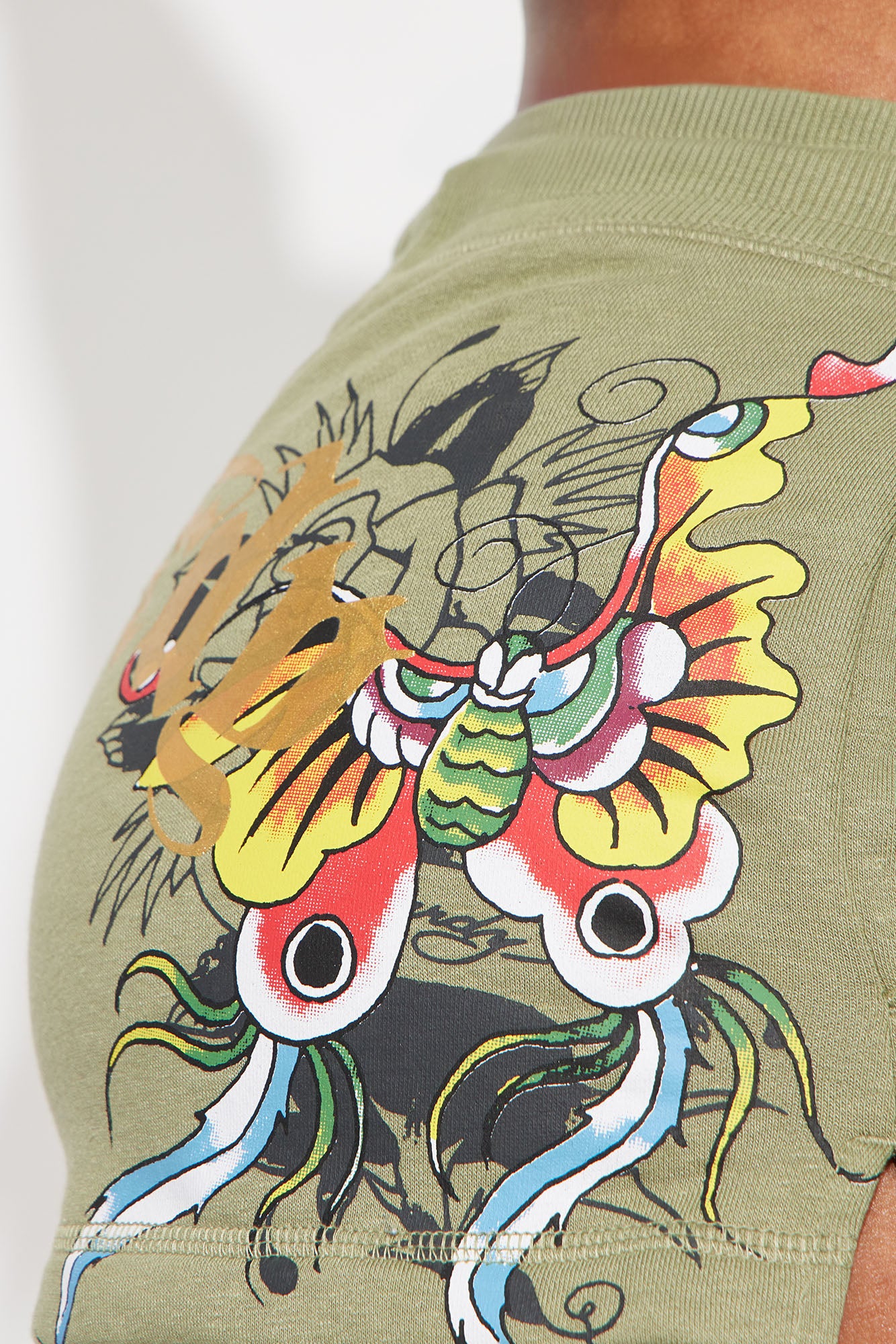 Ed Hardy Butterfly Short - Sage