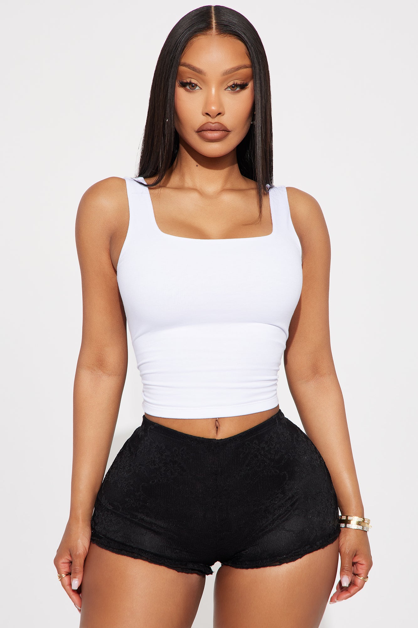 Tasmin Double Lined Tank Top - White
