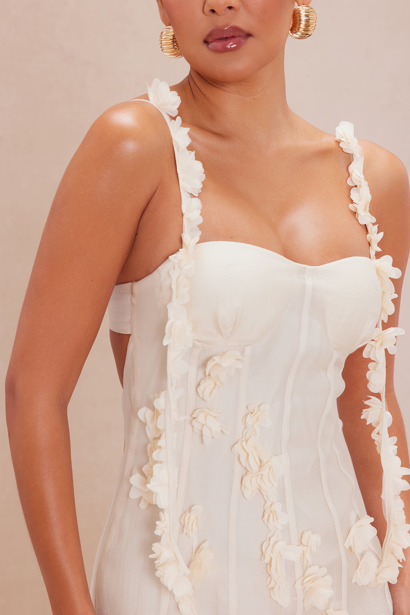 Harmony Floral Maxi Dress - Cream