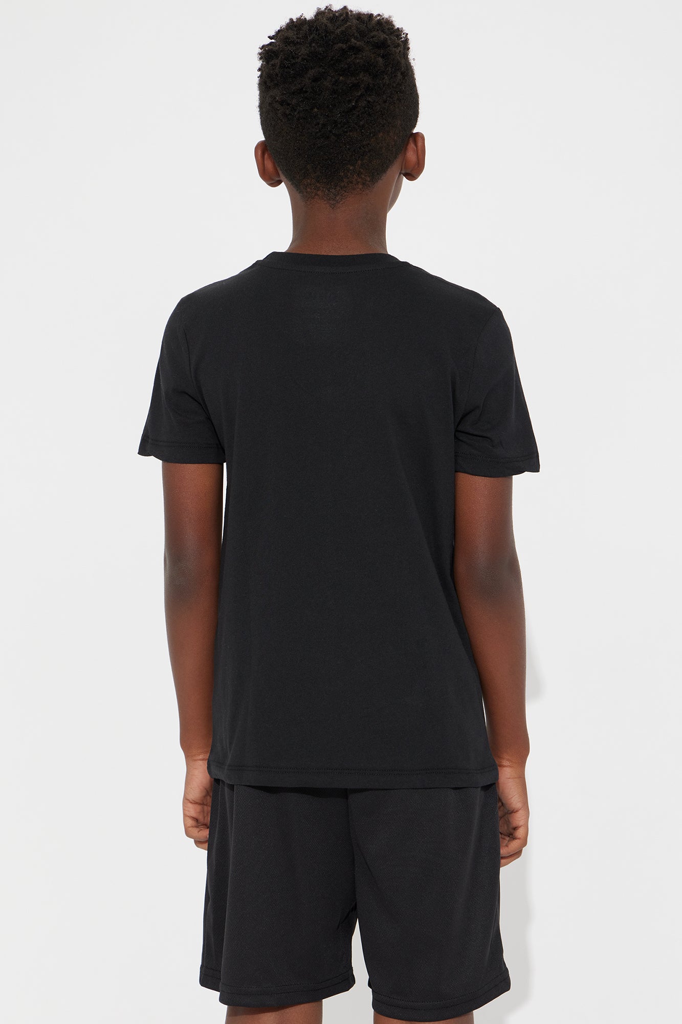 Mini Going Fast Sonic Graphic T-Shirt And Short Set - Black