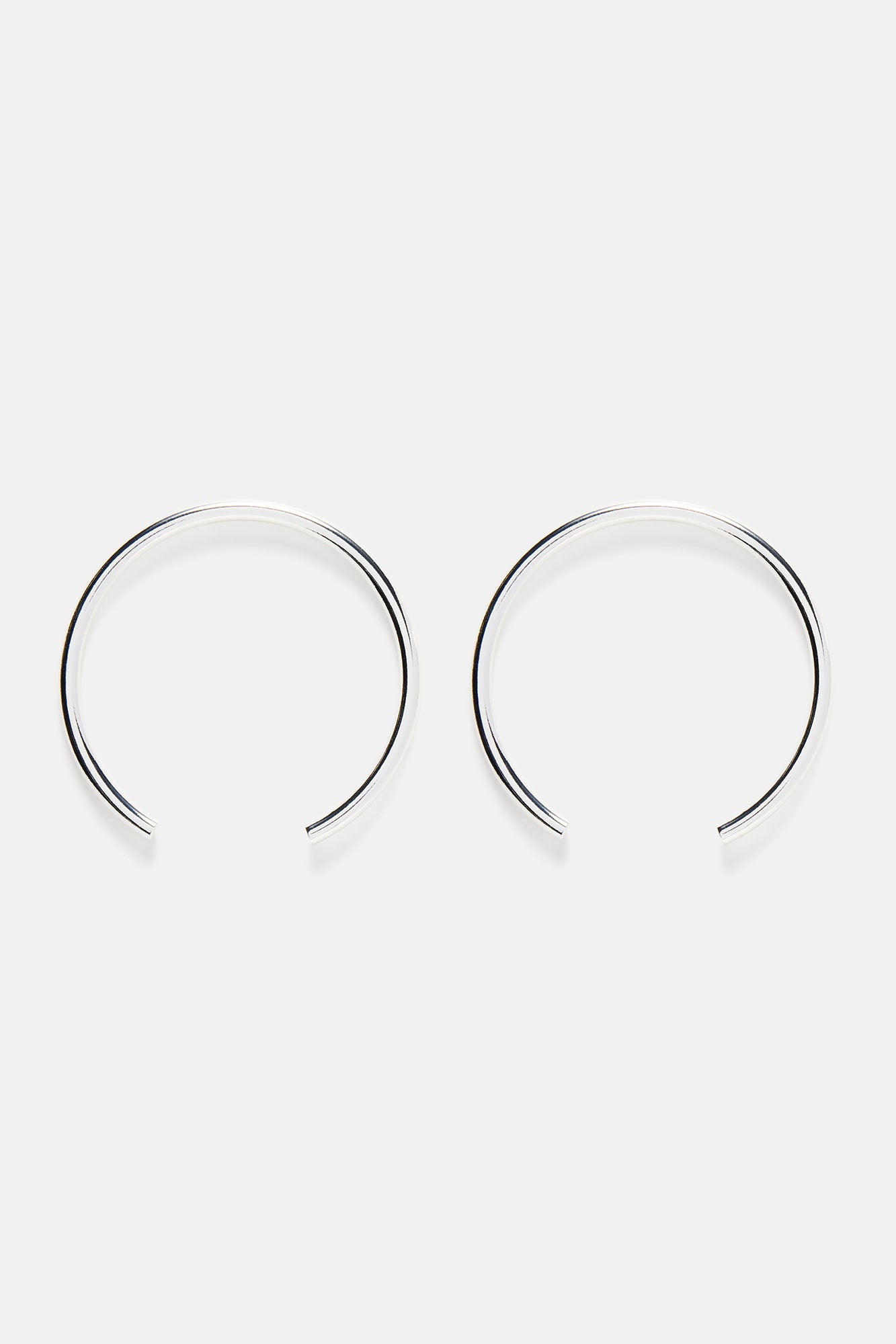 Over The Loop Earrings - Silver