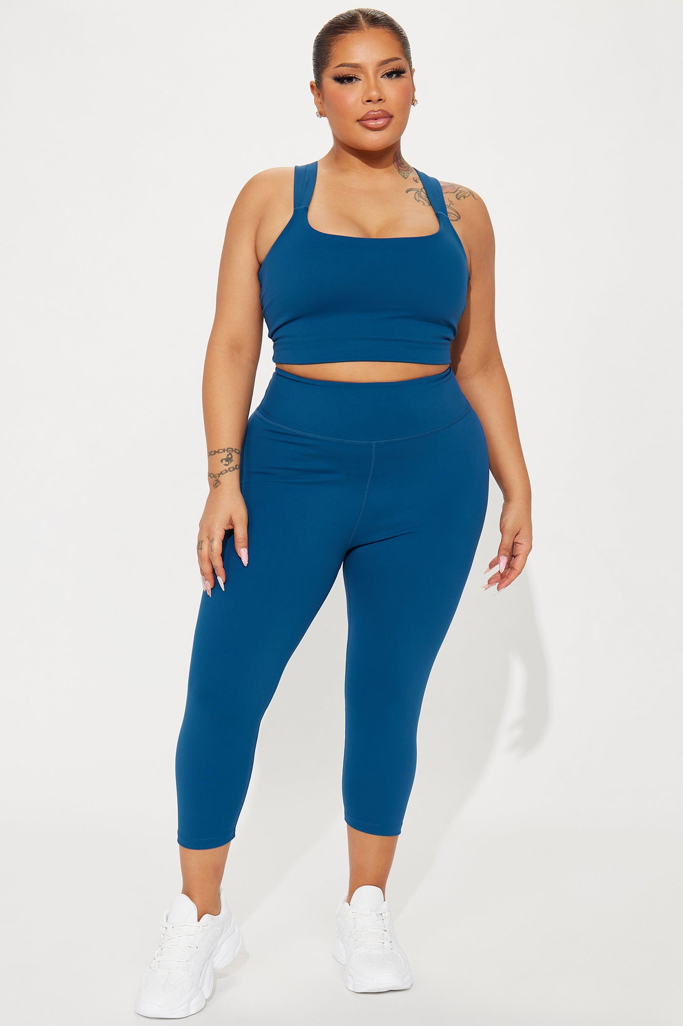 Flexibility Super Soft Capri Active Legging - Navy