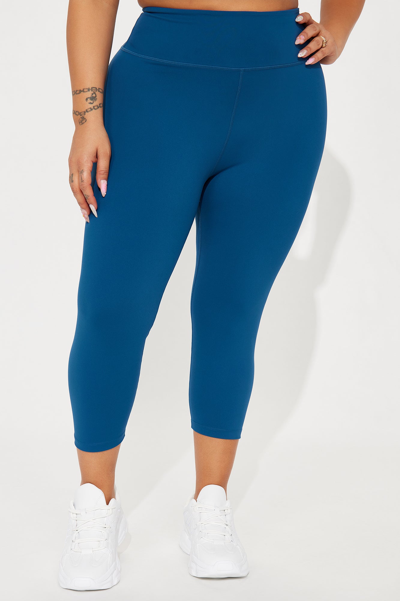 Flexibility Super Soft Capri Active Legging - Navy