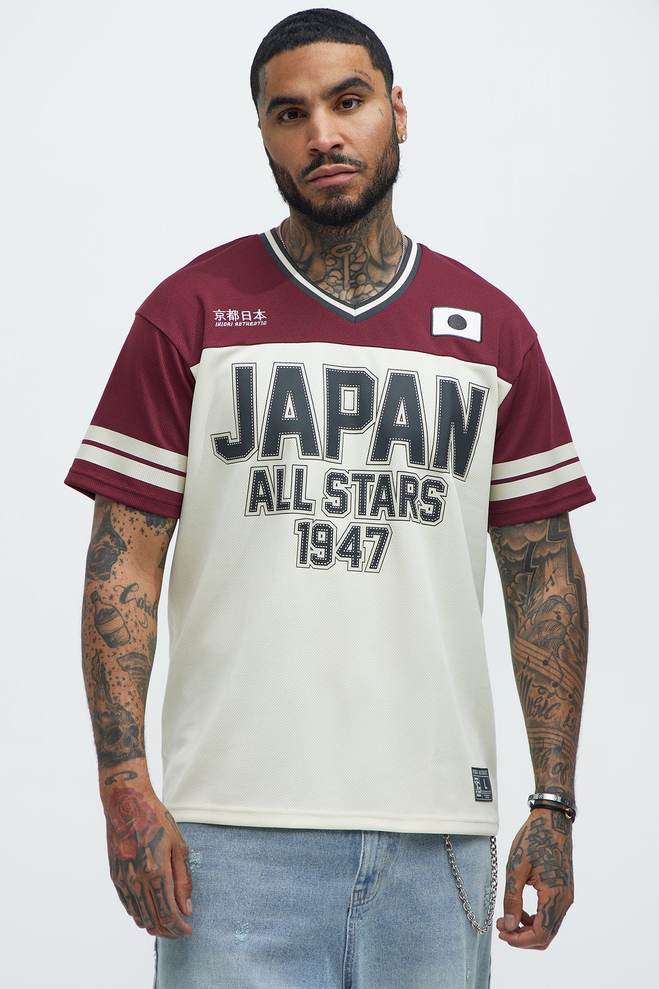 Japan All Stars Jersey - Burgundy/combo