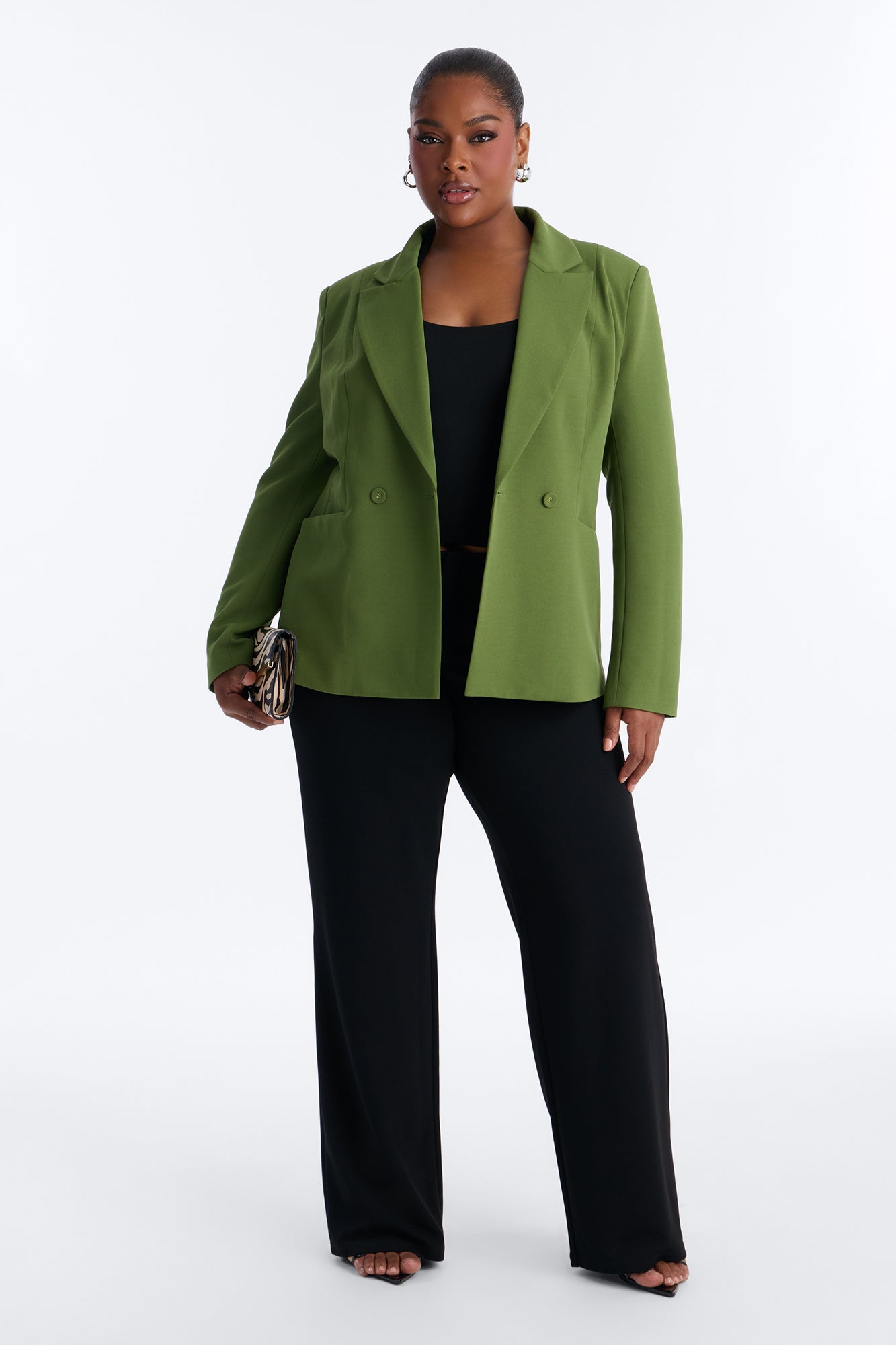 Charlie Fitted Blazer - Green
