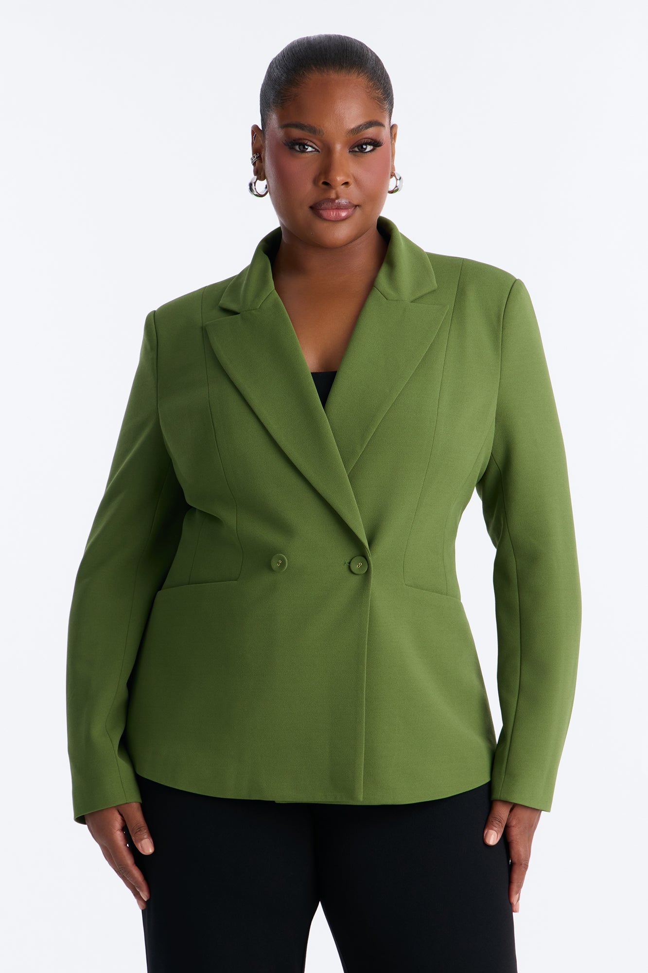 Charlie Fitted Blazer - Green