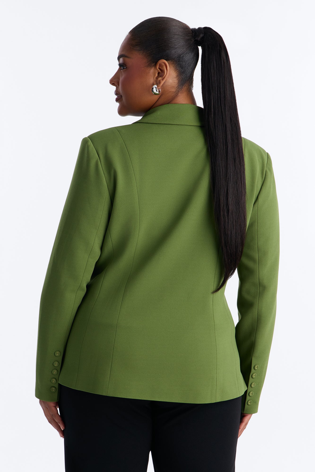 Charlie Fitted Blazer - Green