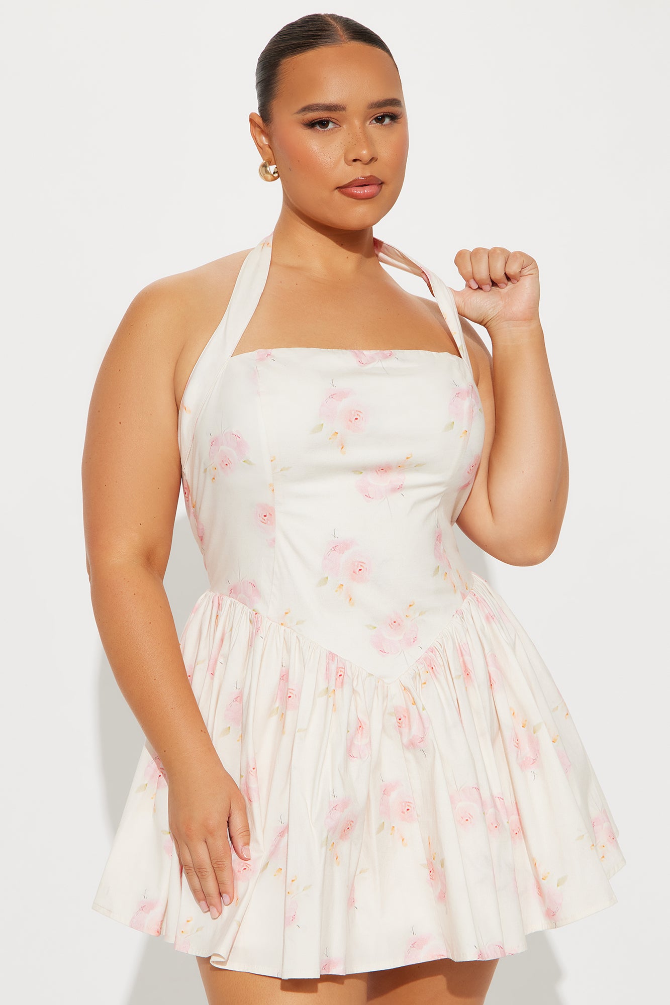Arabelle Floral Mini Dress - Pink/combo