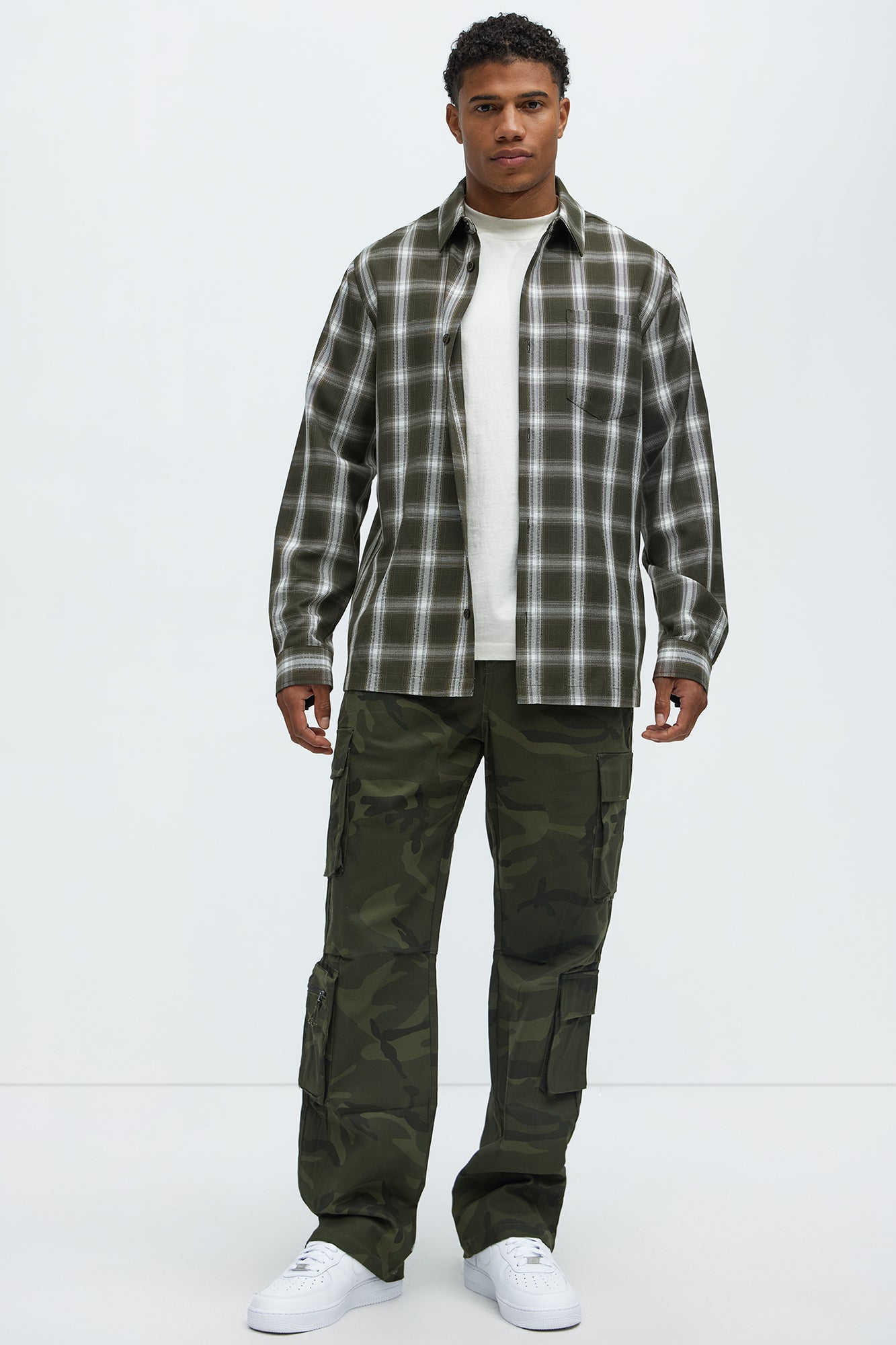 Stay On It Straight Cargo Pants - Camouflage