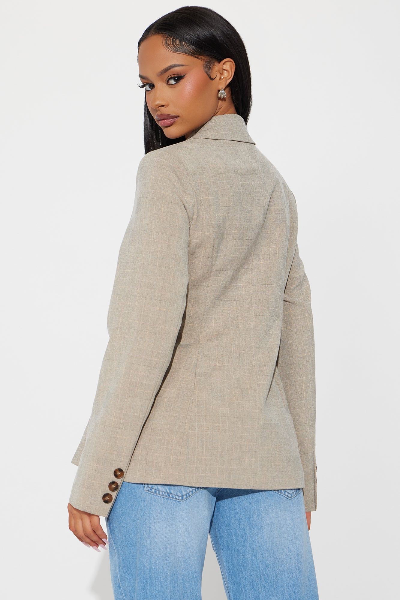 Alena Business Blazer - Khaki