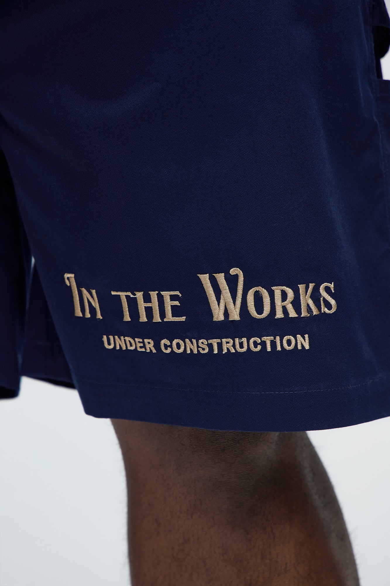 In The Works Relaxed Shorts - Navy