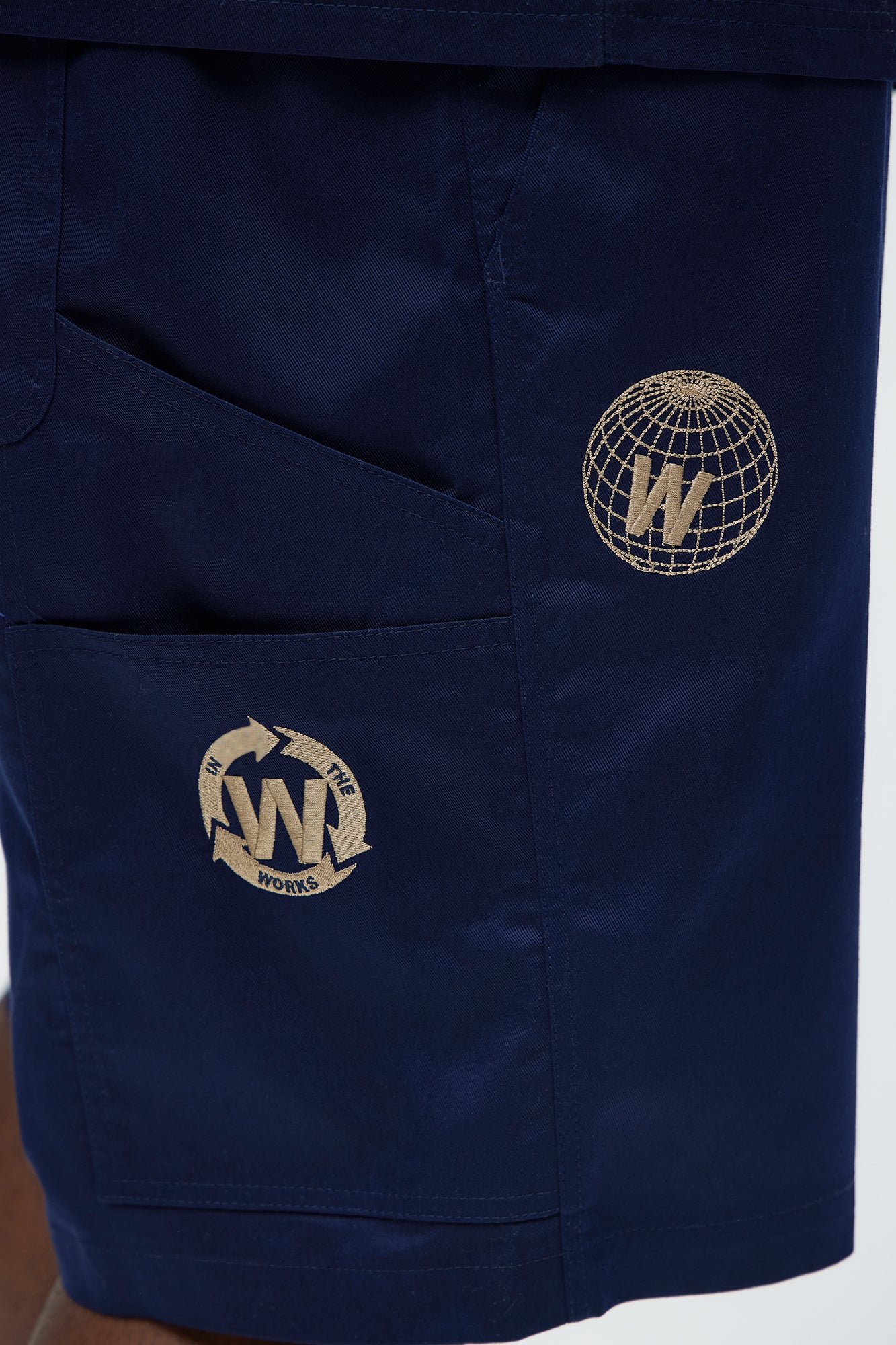 In The Works Relaxed Shorts - Navy