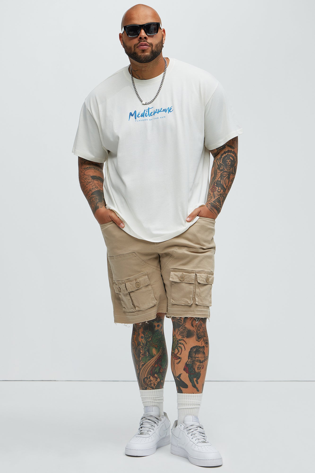 Marcus Cargo Relaxed Shorts - Tan