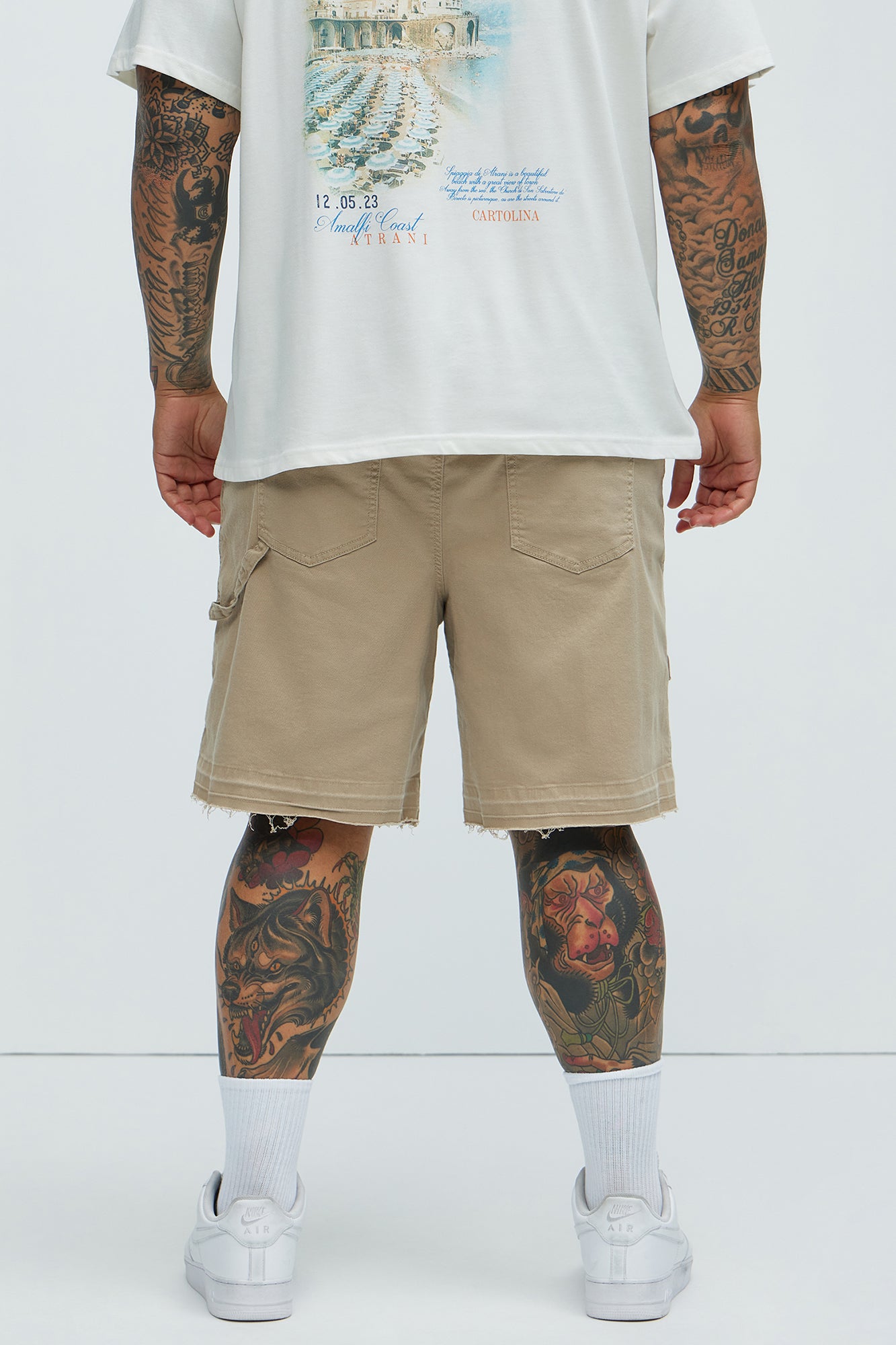 Marcus Cargo Relaxed Shorts - Tan