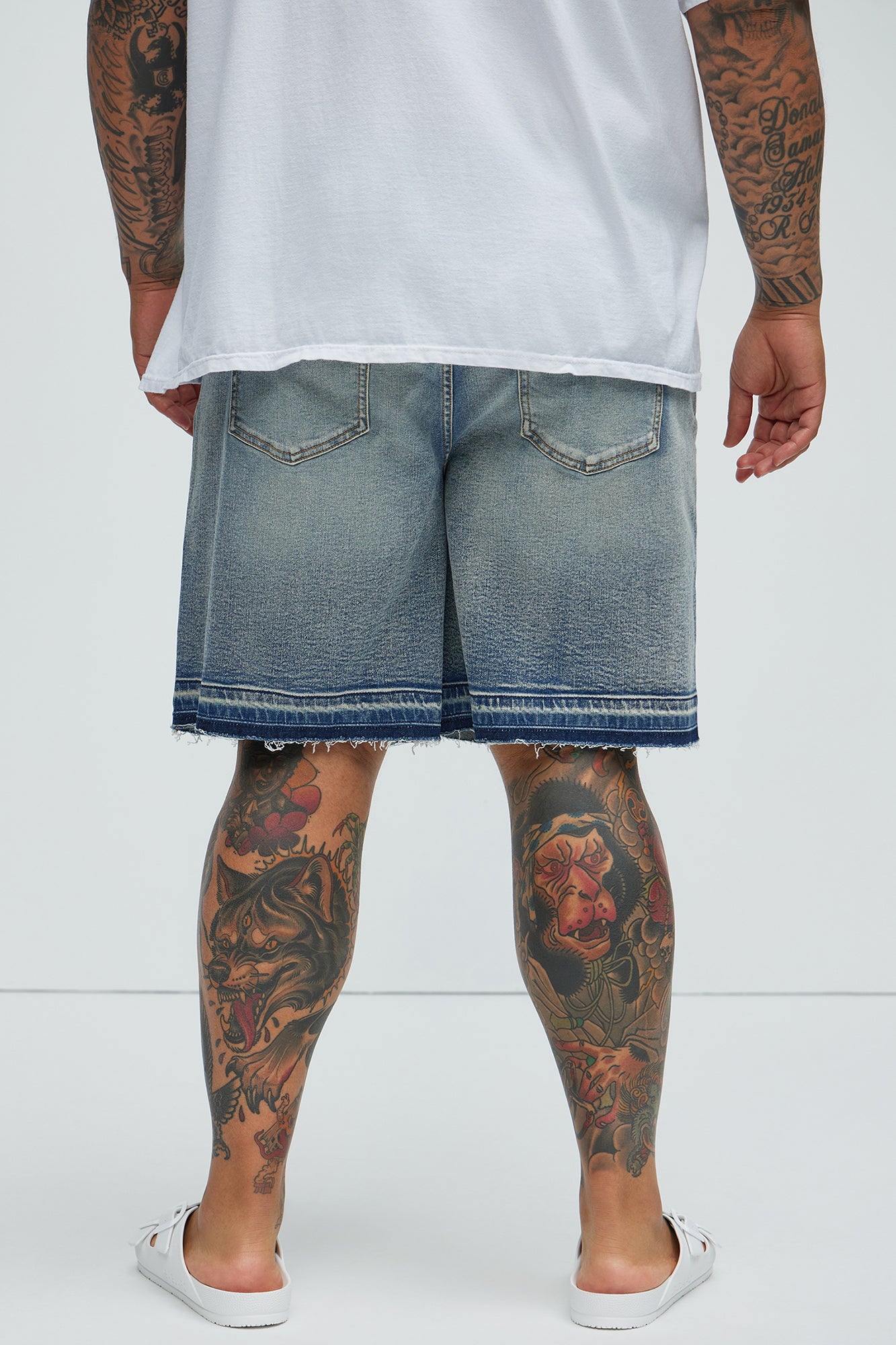 Run Around Relaxed Denim Shorts - Medium Wash