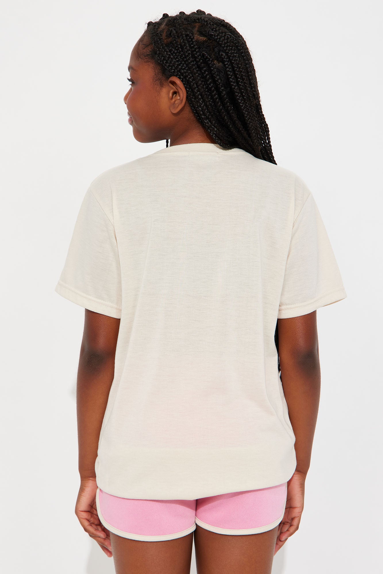 Mini Good Vibes Only Short Set - Sand/combo