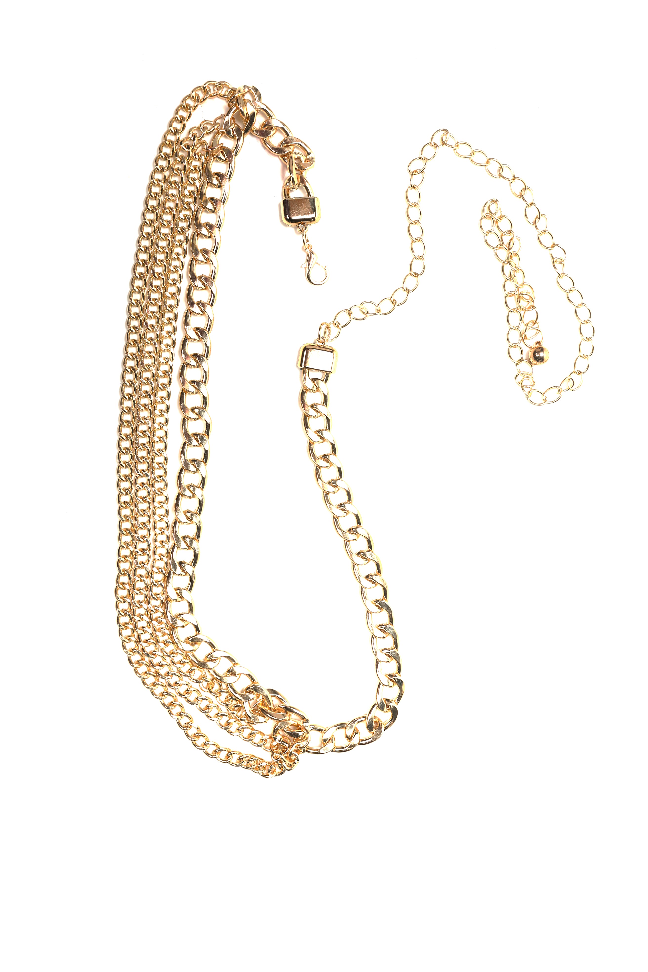 Linked Up Chain Belt - Gold