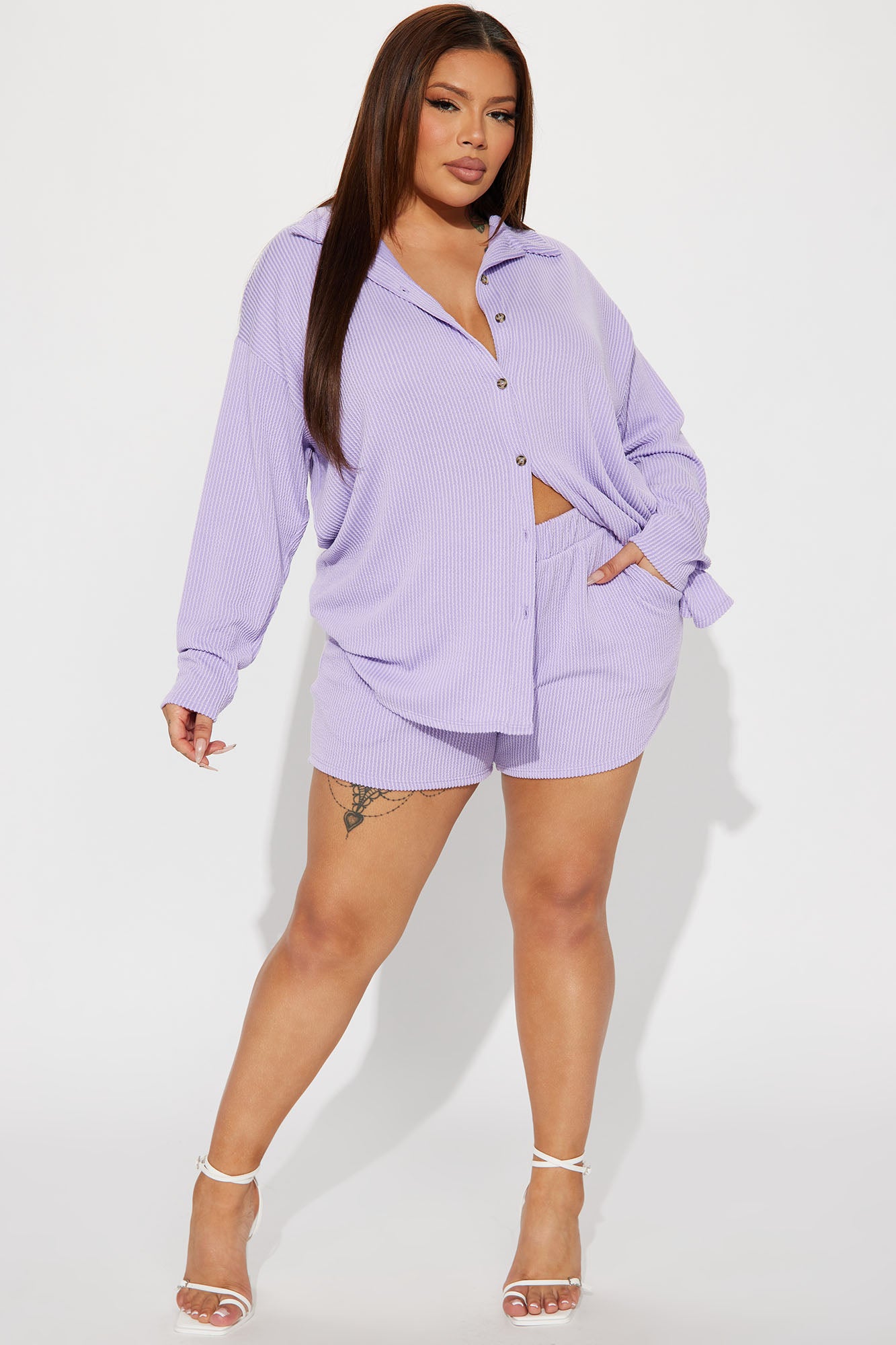 Bianca Short Set - Lavender