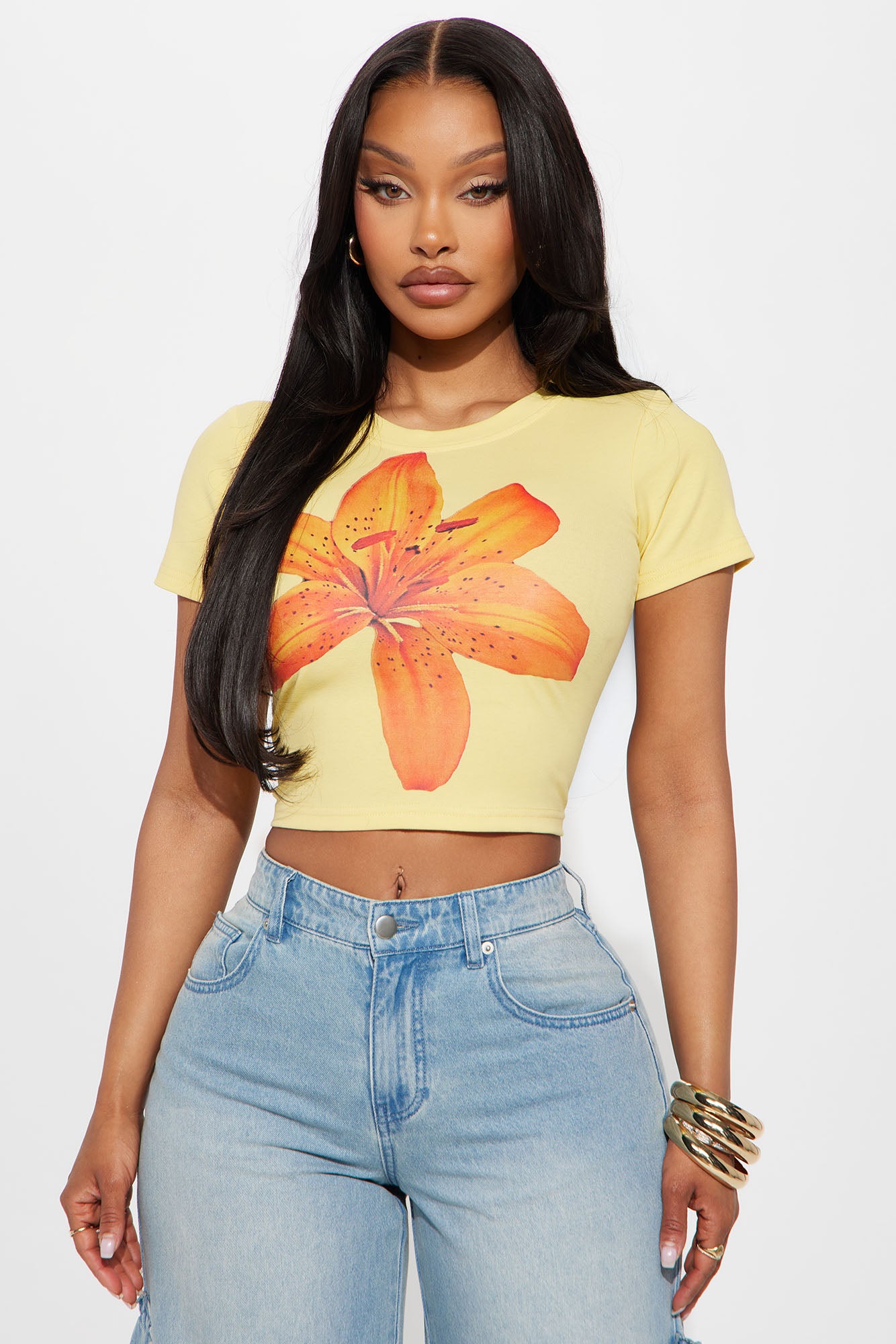 Ava Lily Baby Tee - Yellow