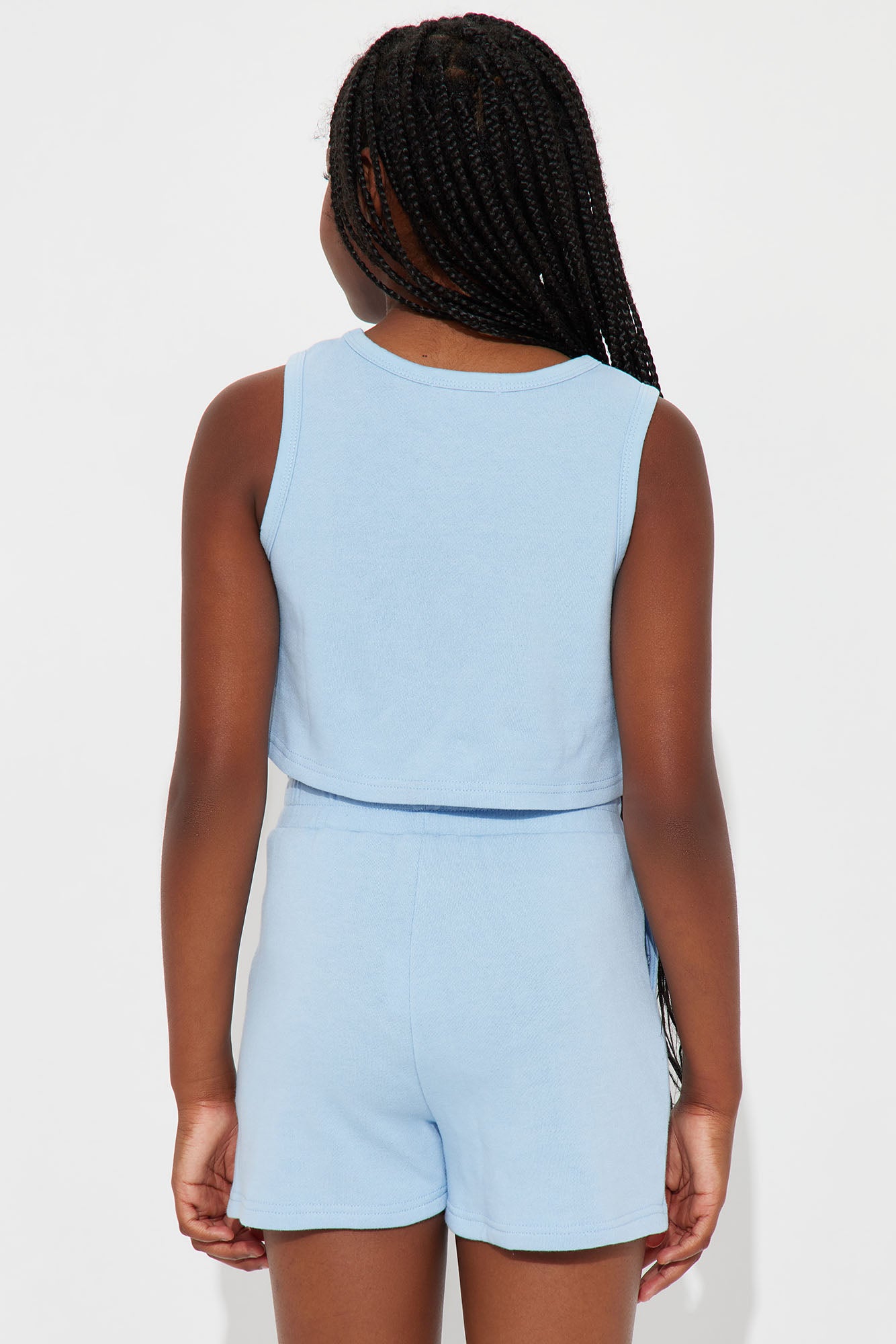 Mini From The Heart Short Set - Light Blue