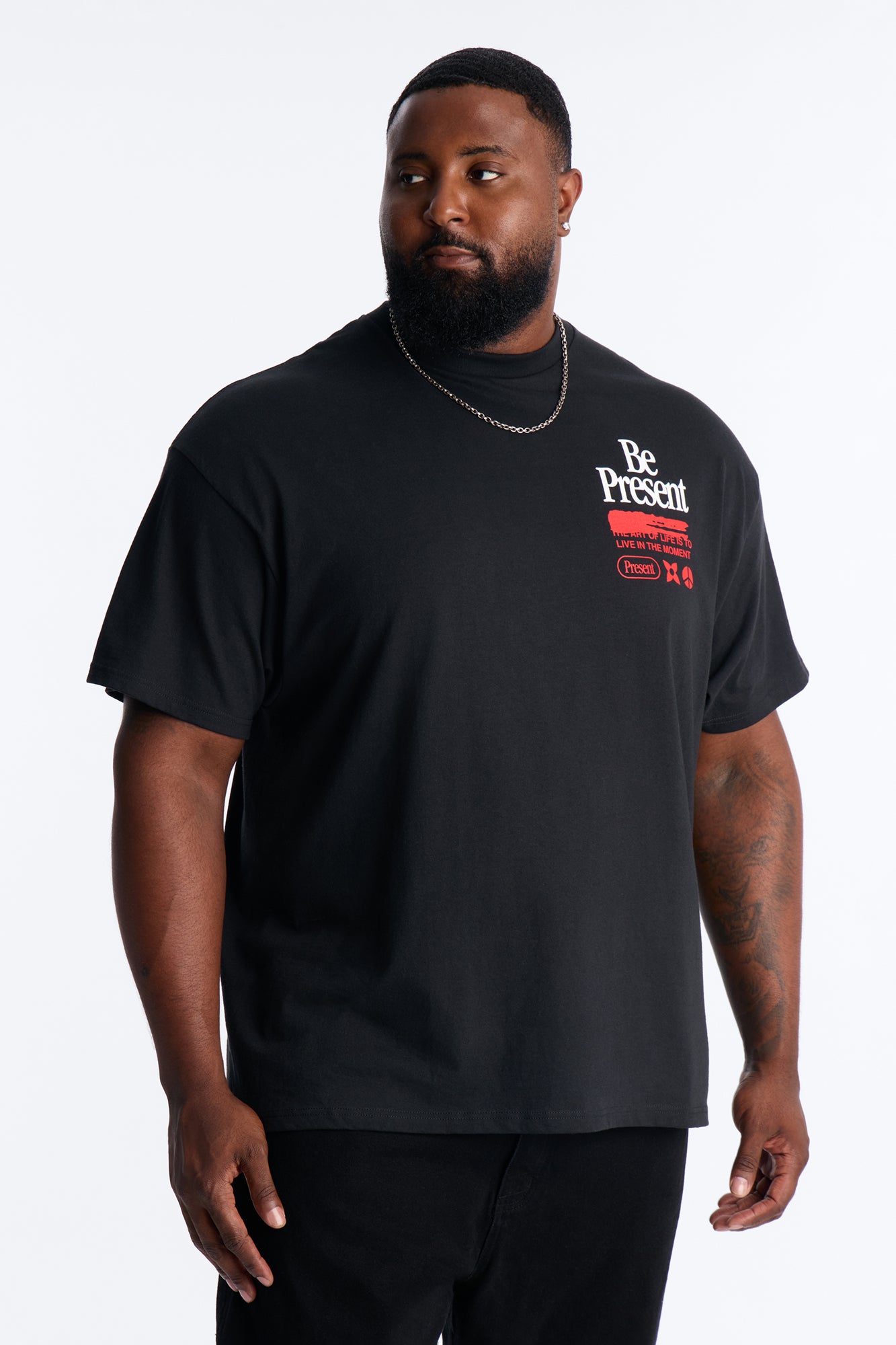 Be Present Short Sleeve Tee - Black