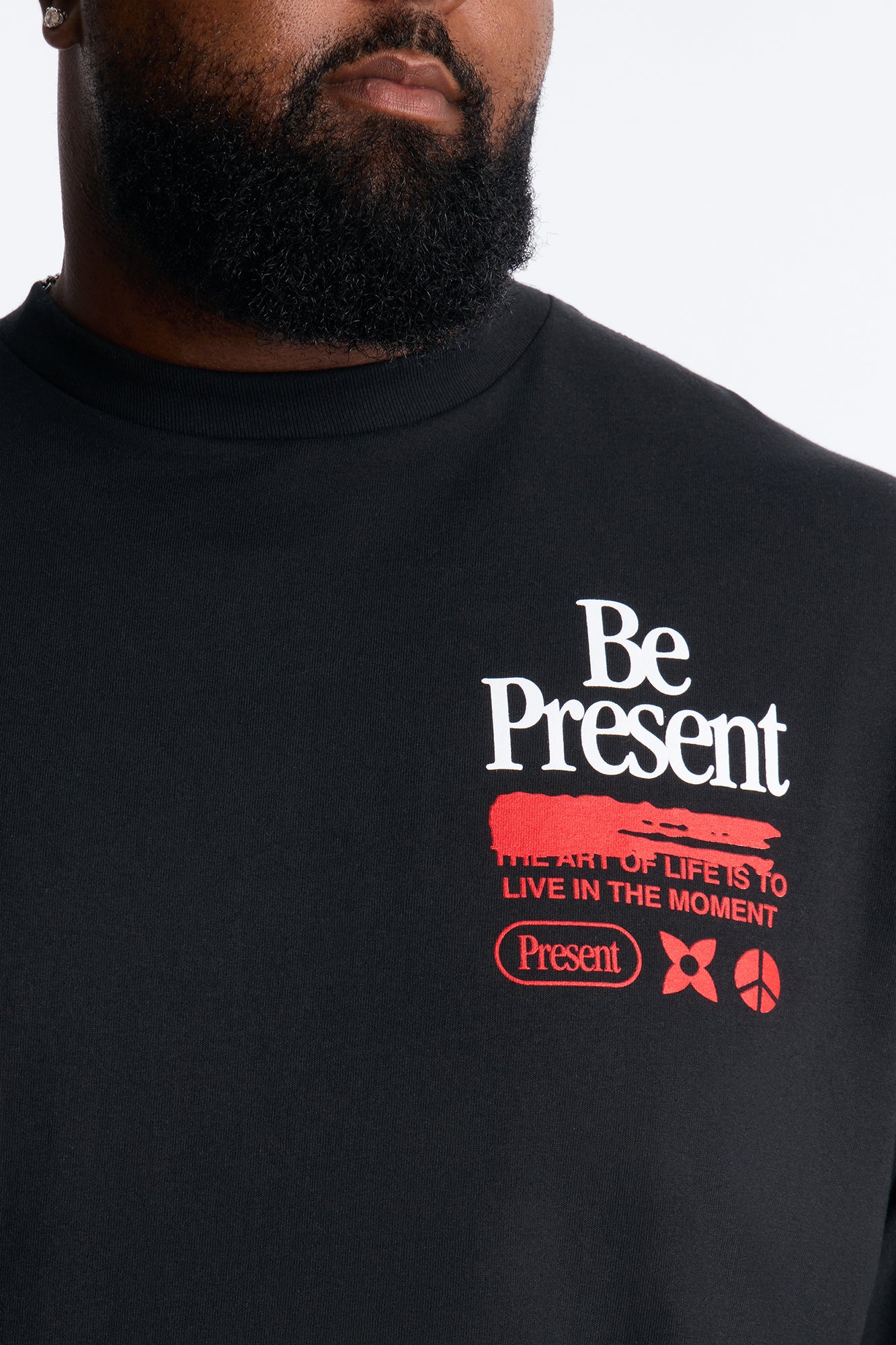 Be Present Short Sleeve Tee - Black